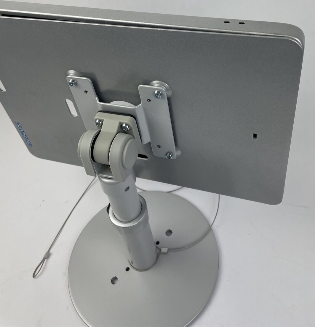 Lot of 3 x Silver DISPLAYS2GO ANTI-THEFT IPAD PRO DESK STAND w Mounting Hardware