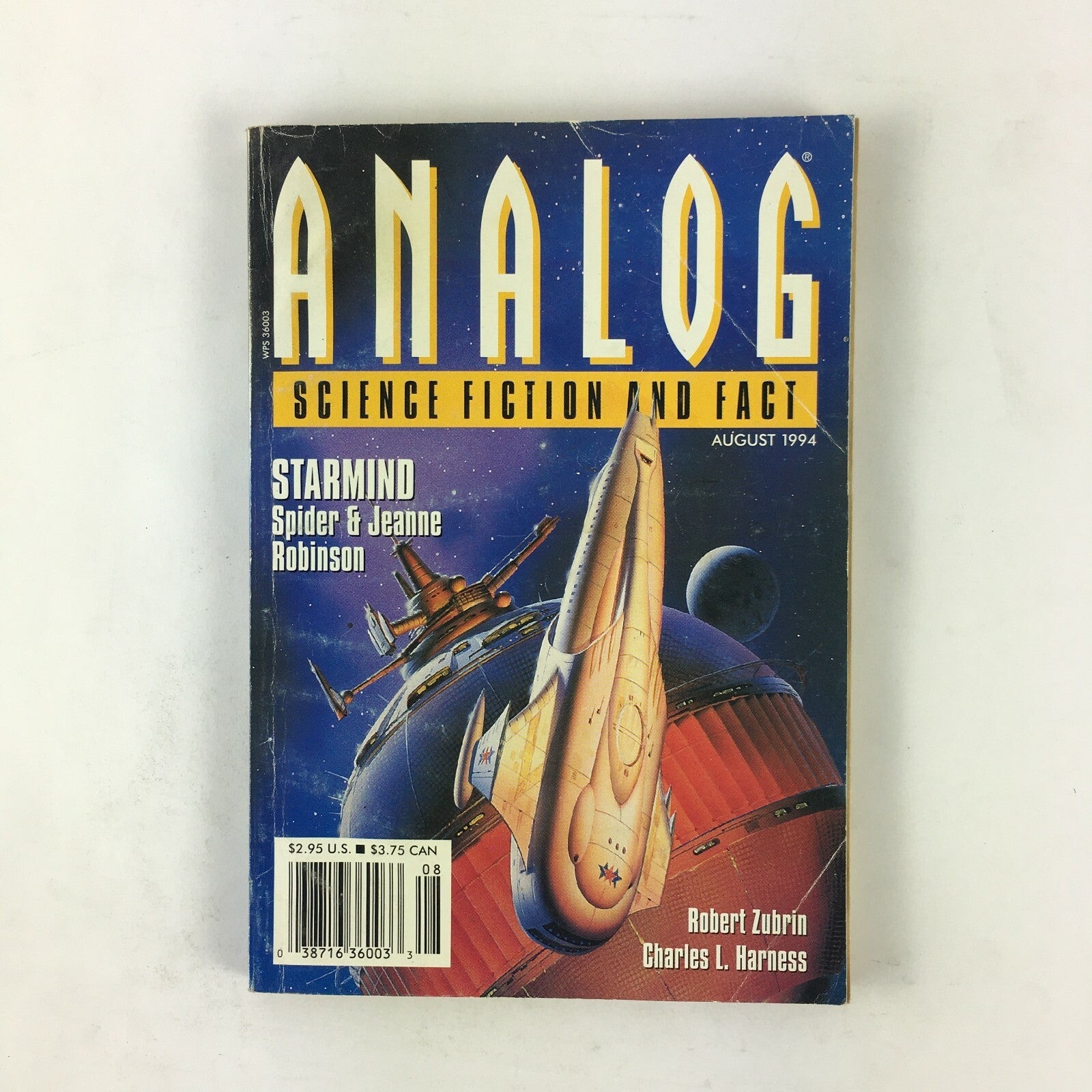 August 1994 Analog ScienceFiction Fact Magazine Starmind Sipder & JeanneRobinson