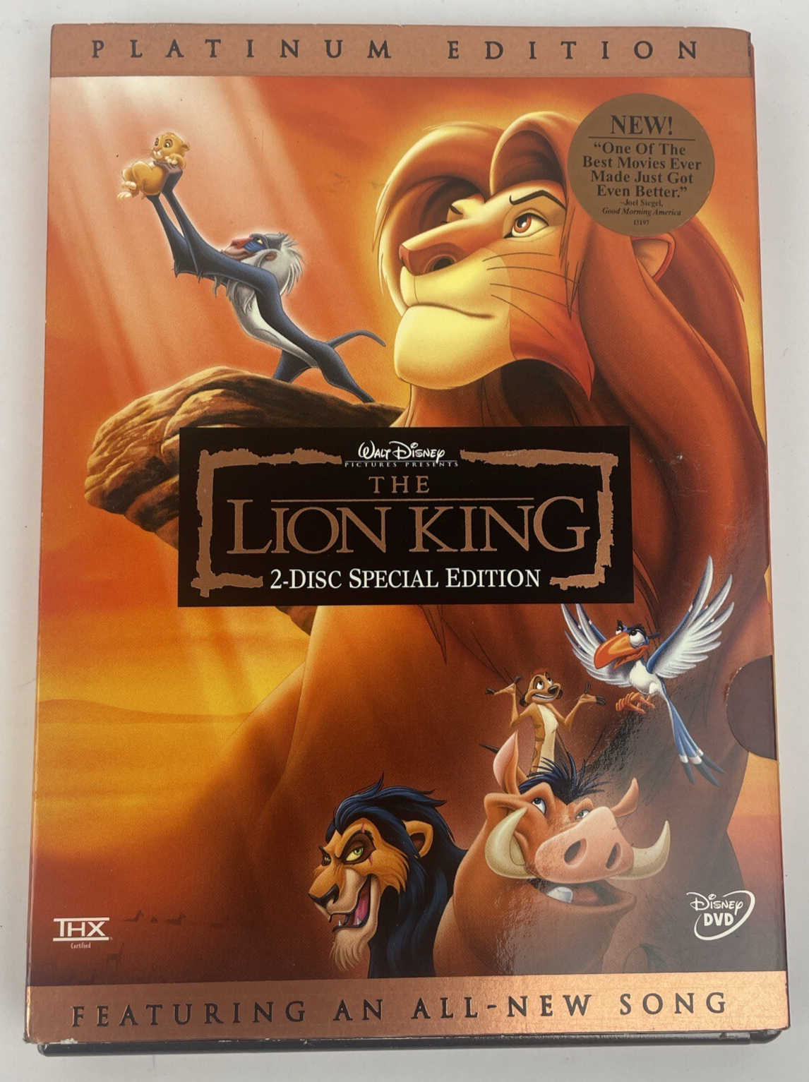 The Liong King: Special Edition (2xDVD, 2003, Disney) W Snap Sleeve NEW & SEALED