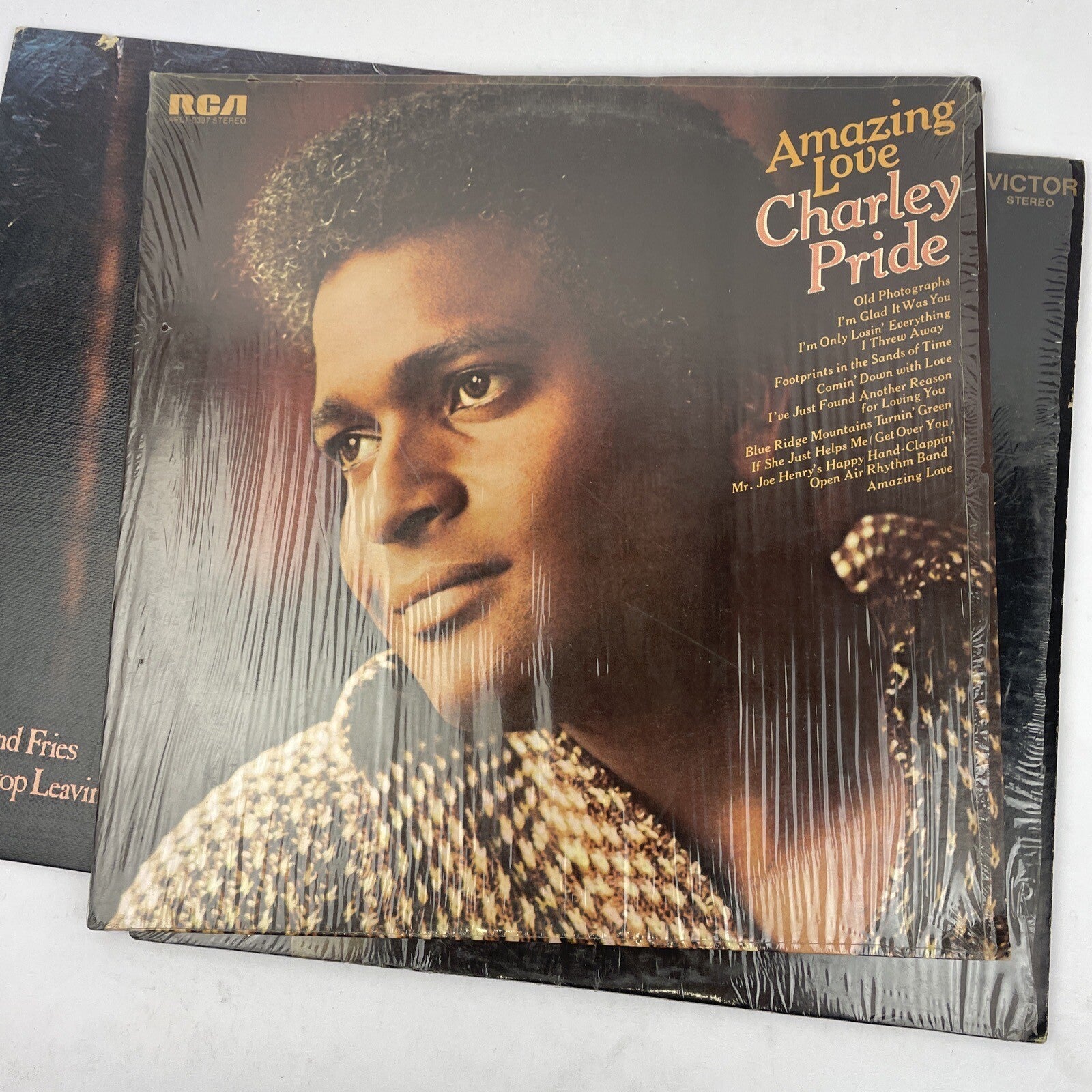 3 x CHARLIE PRIDE LP Record Lot Amazing Pride, Burgers and Fries, Songs of Pride