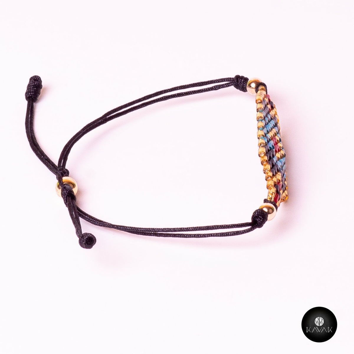 Kavak handmade Miyuki abstract adjustable women's bracelet