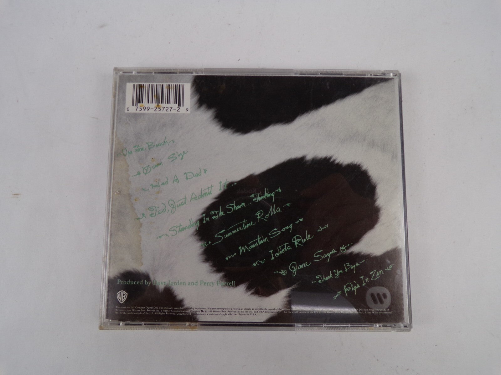 Jane's Addiction Nothing's Shocking Up The Beach Summertime Rolls CD#39
