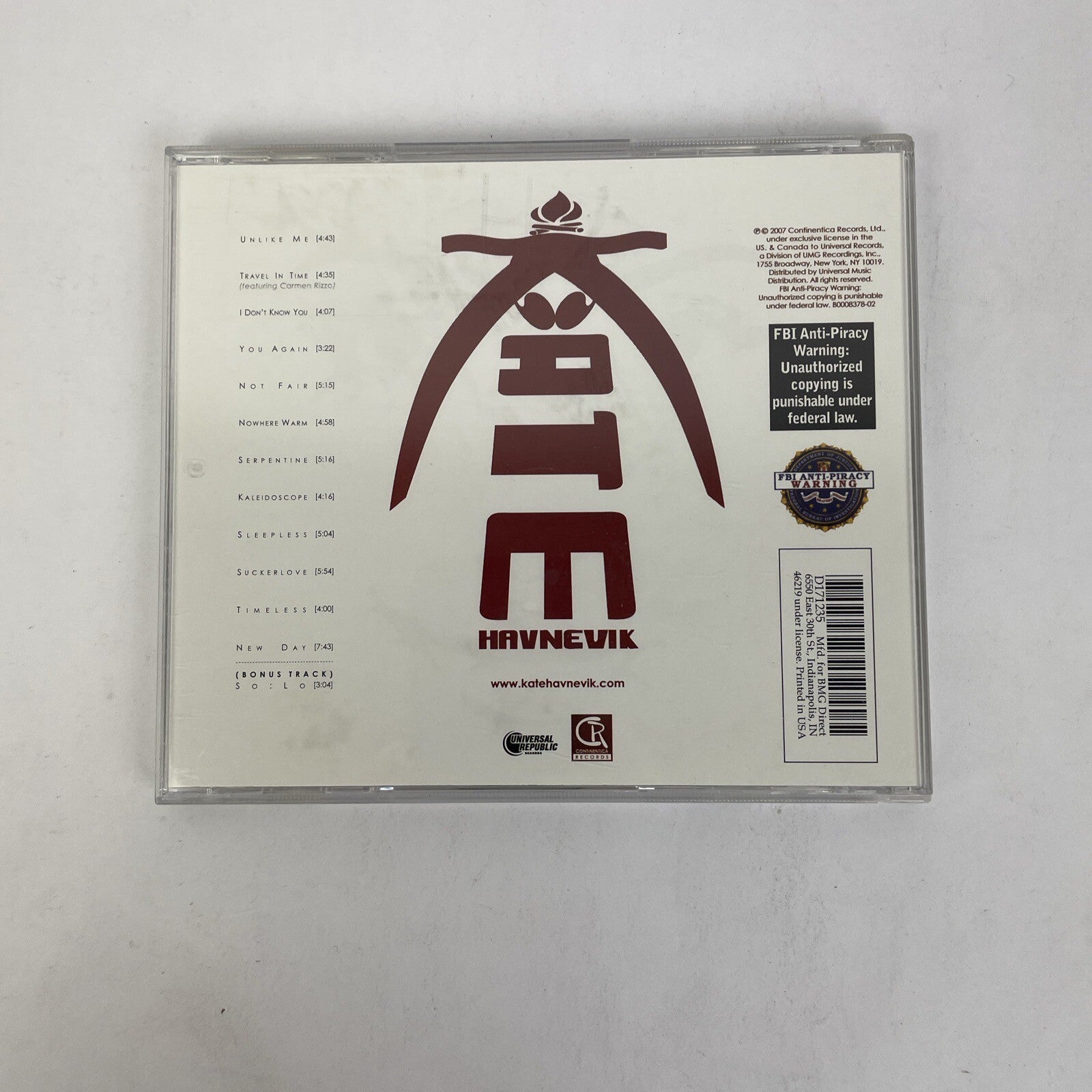 Kate Havnevik - Melankton Digital Audio CD Jazz Pop Downtempo Vocal MINT COND.
