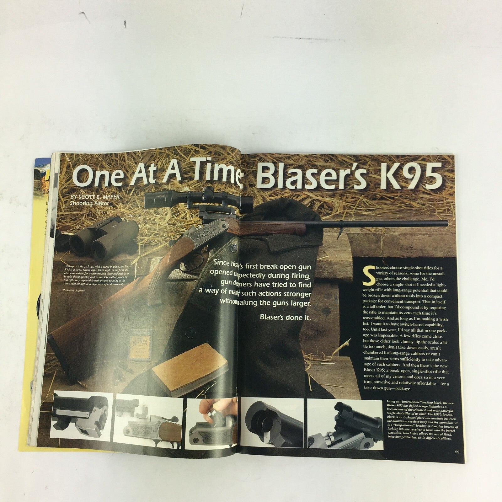 September2001 American Rifleman Magazine One At a Time Blaser's K95 Won The West