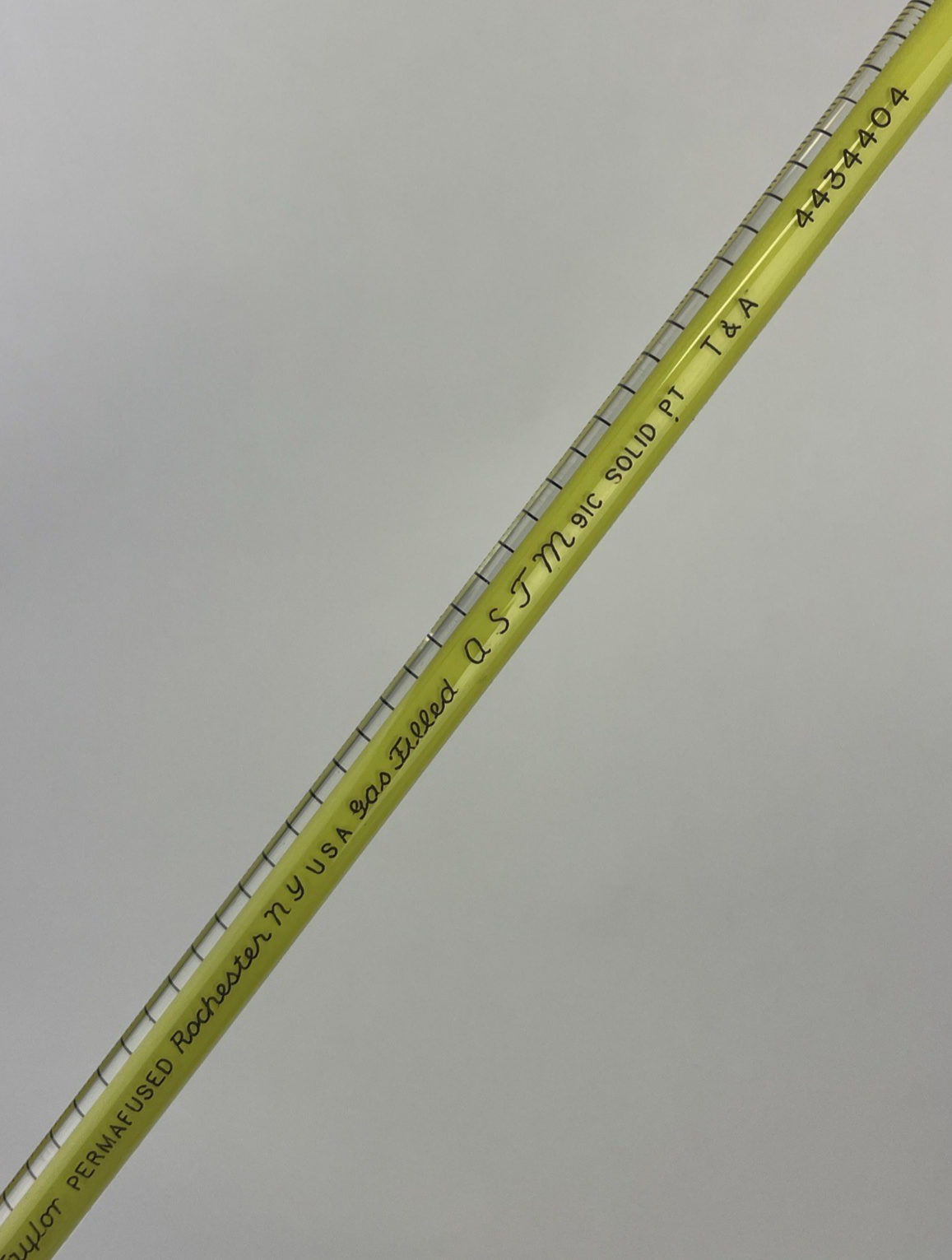 Taylor Permafused Etched Stem Thermometer- ASJM Gas Filled No. 4434404) 20-50C