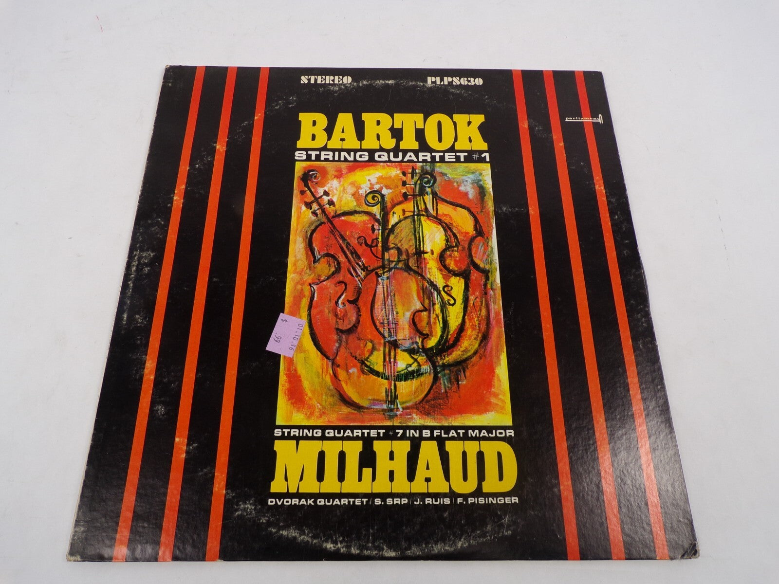 Bartok String Quartet #1 String Quartet #7 In B Flat Major Milhaud Dvorak Quart