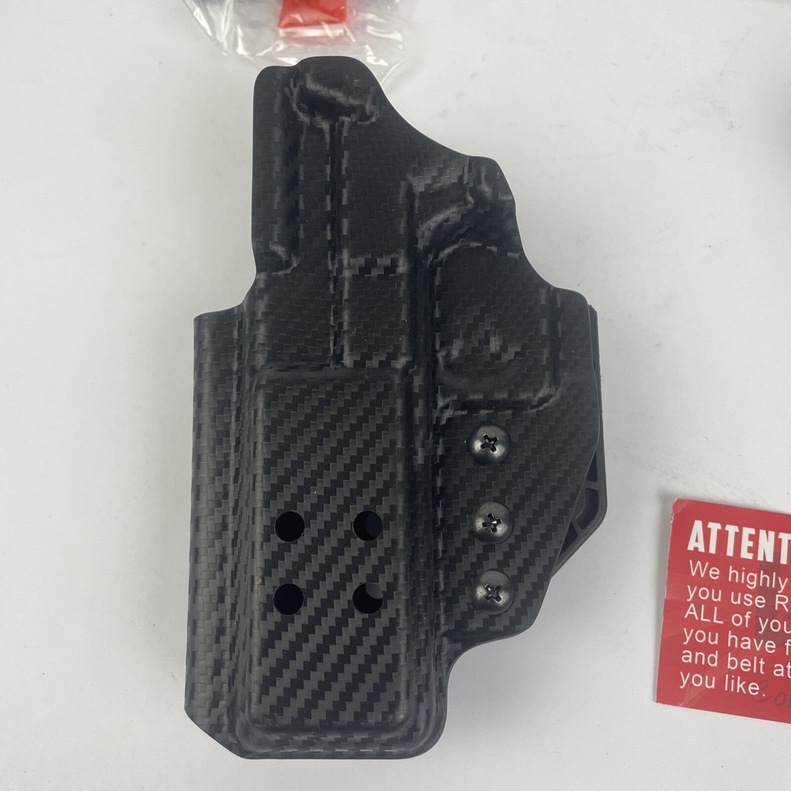 Lot of 5 x Graphite Kydex Gun Holster Pistol Concealed Carry Holster - Brand New