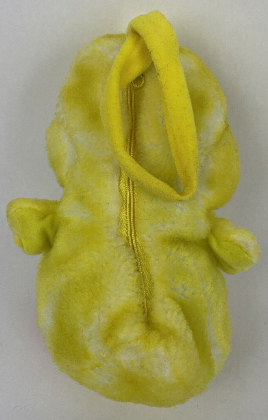 Rare Duck Duckling Plush Hand Purse Bag Pouch Vintage Blue Liner Zipper Close