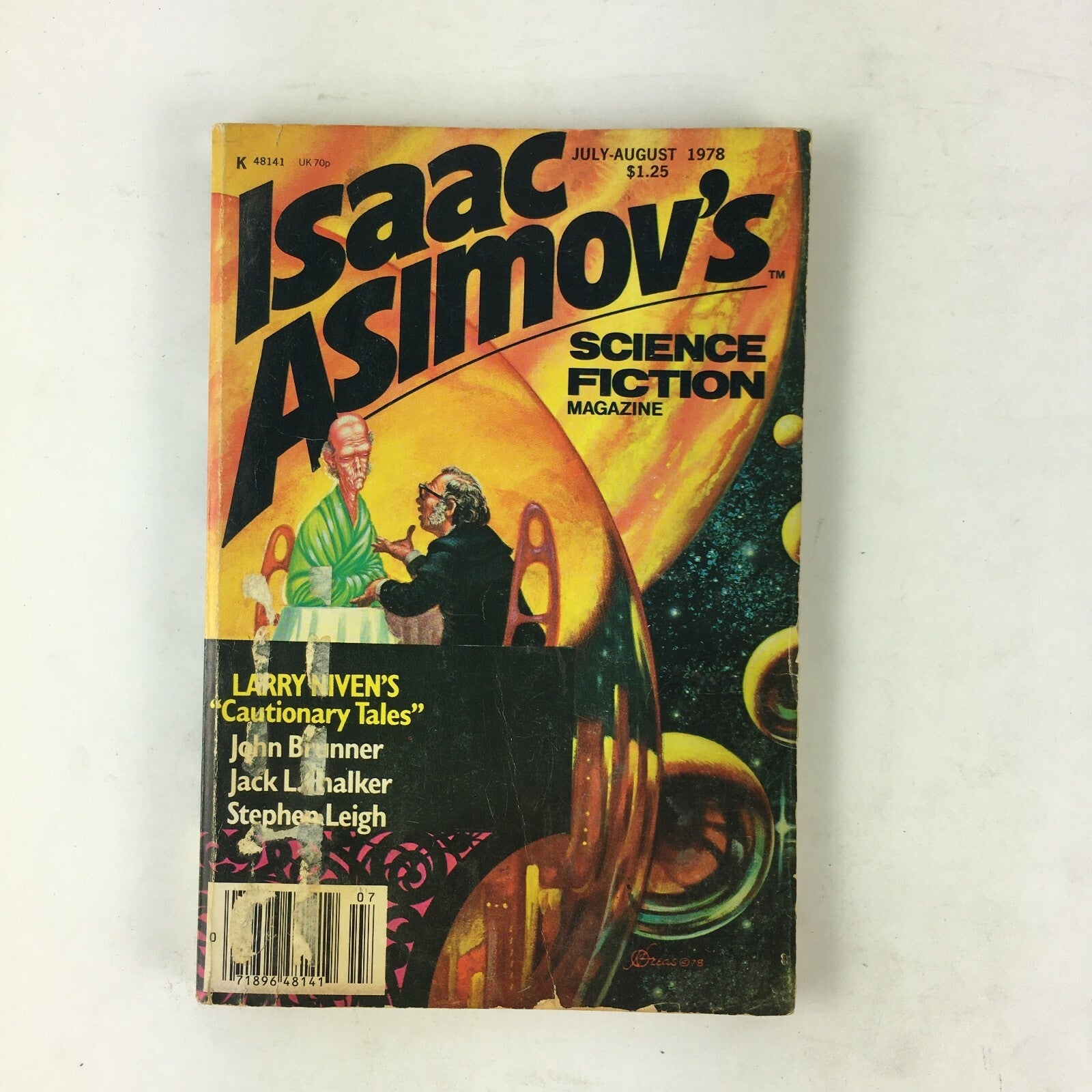 August 1978 Isaac Asimov's Science Fiction Magazine Larry Nivens John Brunner