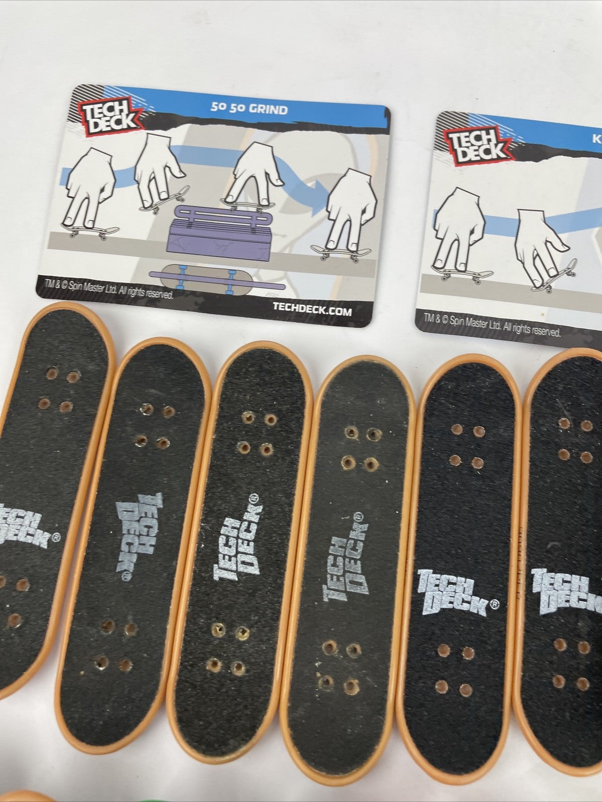 Vintage Tech Deck Lot Skateboard Fingerboard Flip Fiberlight Blind BUNDLE LOT