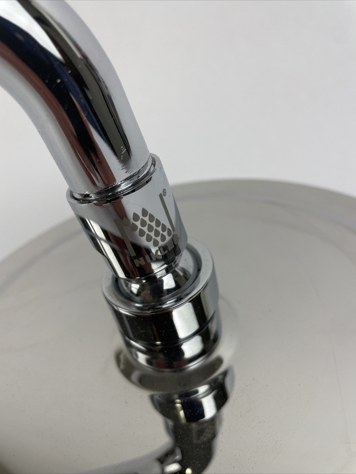 Nikles rainfall shower head with 12 inch extension arm and flange polished chrome 7.75 inch