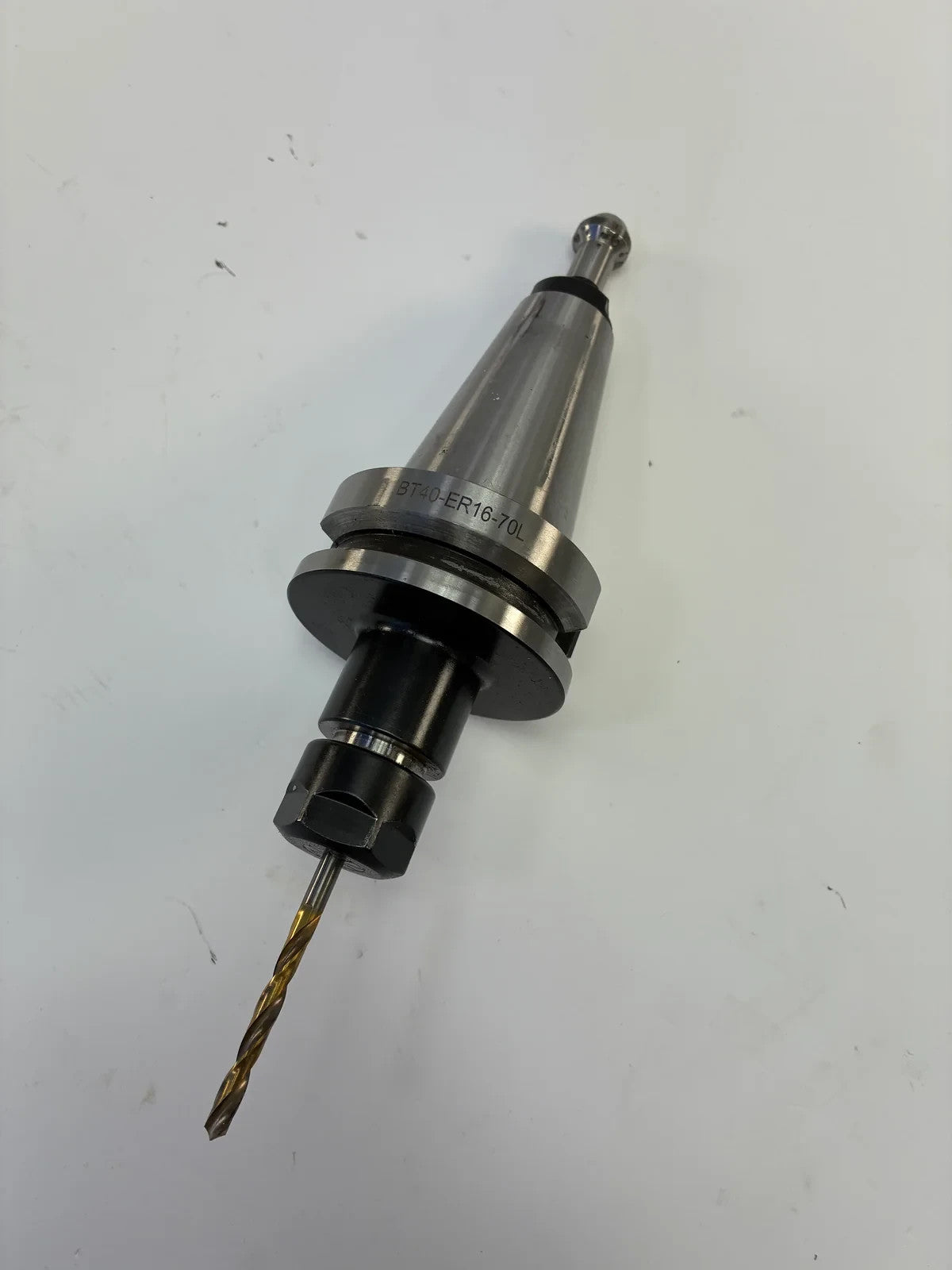 BT40 ER16-70L CNC Collet Chuck Tool Holder with Pull Stud and Cutting Tool