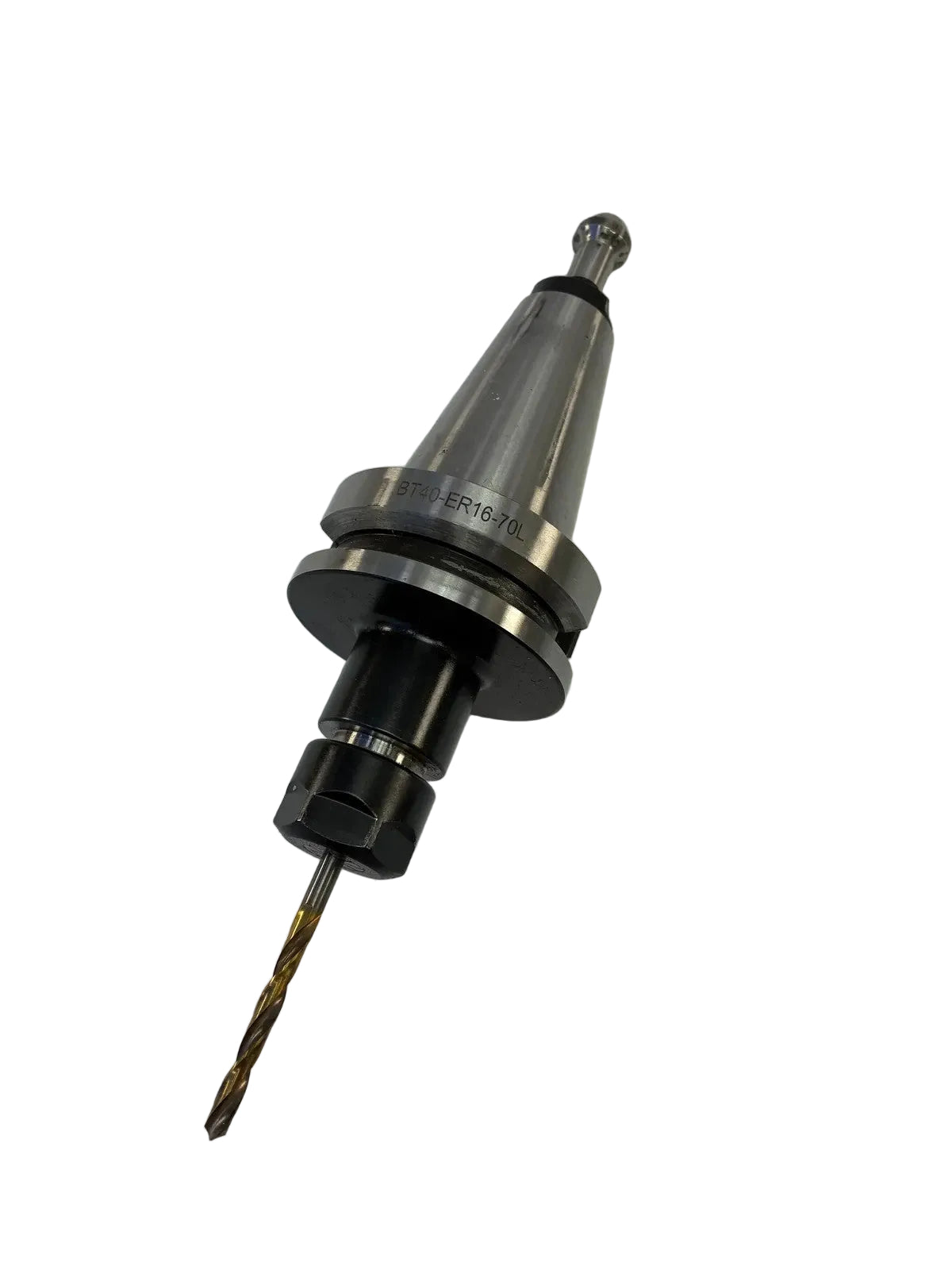 BT40 ER16-70L CNC Collet Chuck Tool Holder with Pull Stud and Cutting Tool