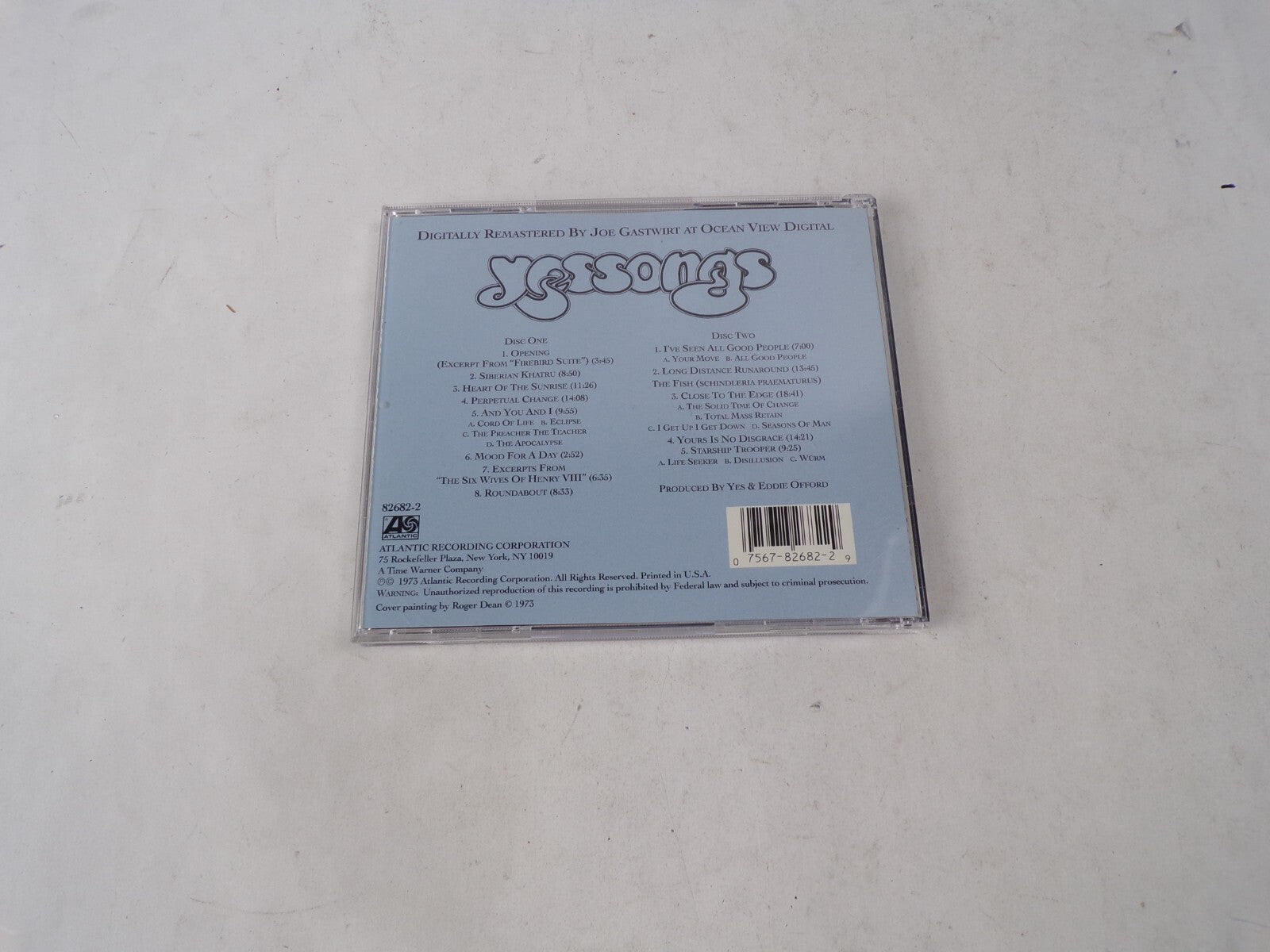Yes/Yessongs Opening Siberian Khatru Heart Of The Sunrise Perpetual Change CD#62