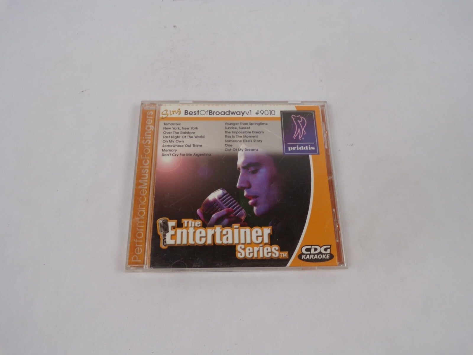 The Entertainer Series Sing Best Of Broadway Tomorrow New York. New York CD#69