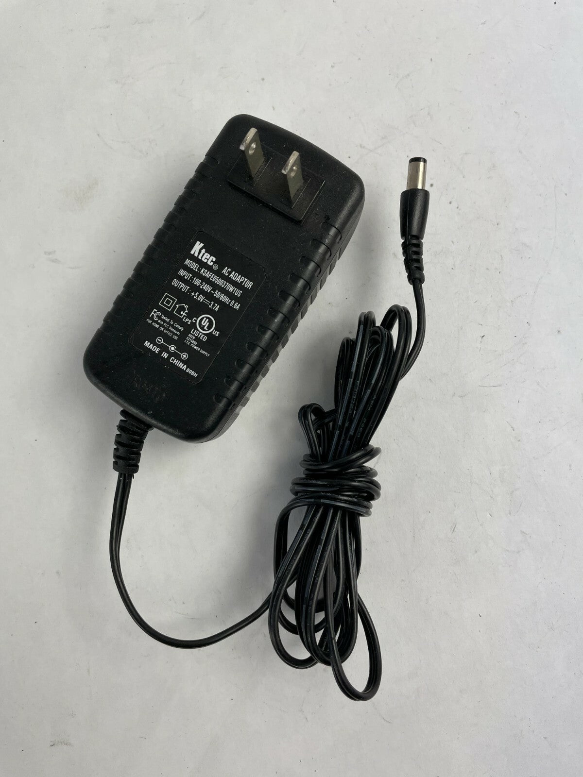 Genuine Ktec KSAFE0500370W1US Output 5.0 V 3.7 A Power Supply Adapter A75