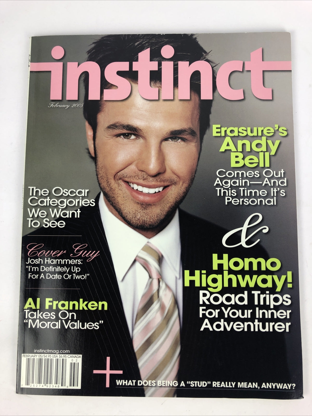 2005 February INSTINCT Magazine Andy Bell Homo Highway Josh Hammers *VGC*