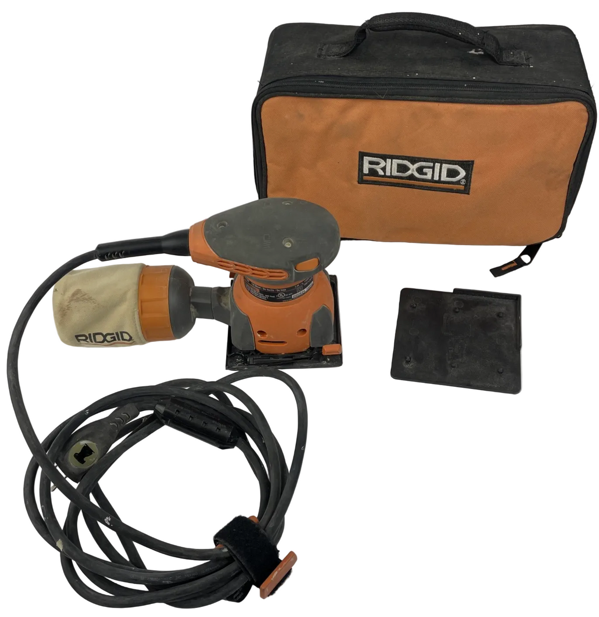 💥RIDGID R2500 CORDED ELECTRIC 1/4 SHEET SANDER 120V w/ Soft CASE