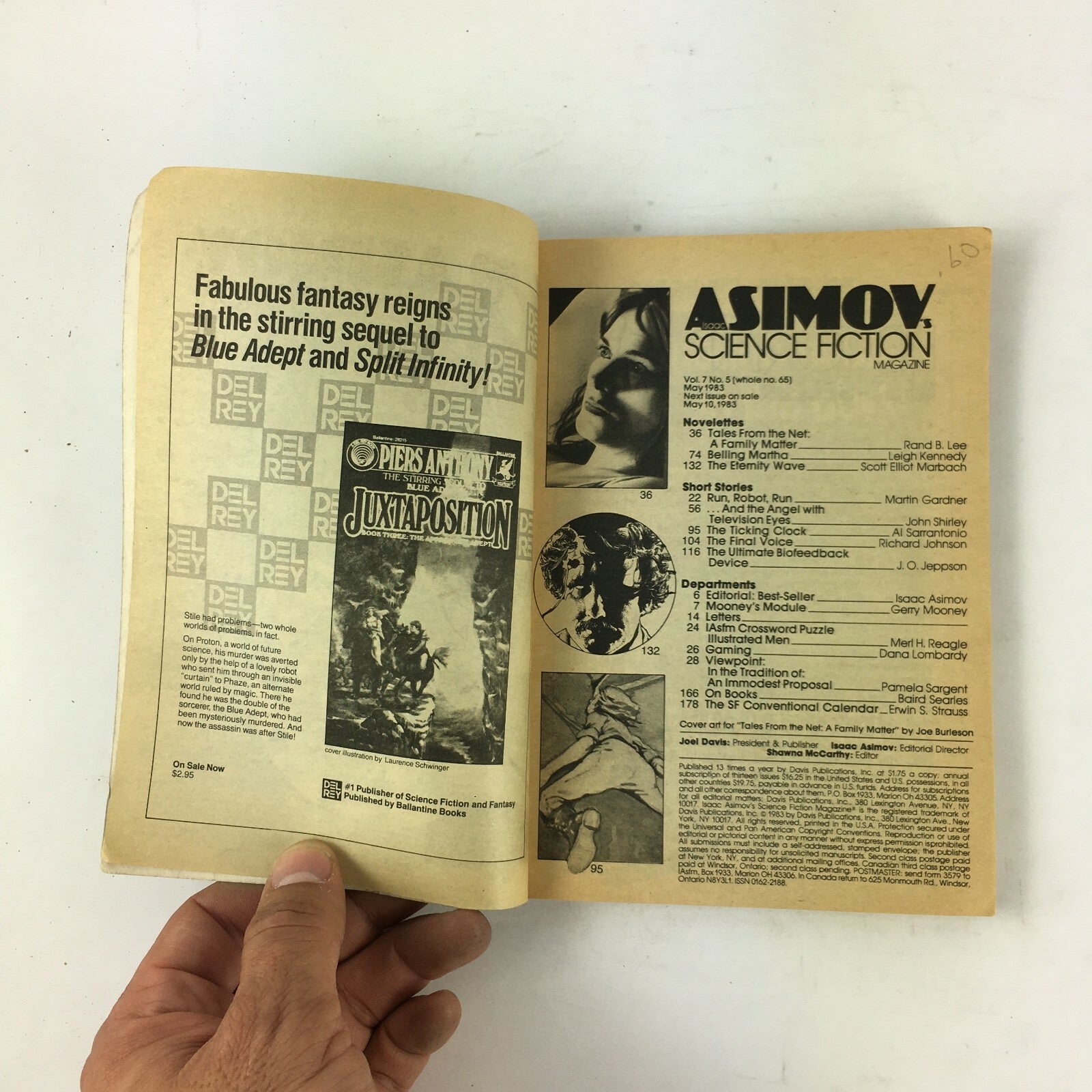 May 1983 Isaac Asimov's Science Fiction Magazine J.O.Jeppson Leigh Kennedy