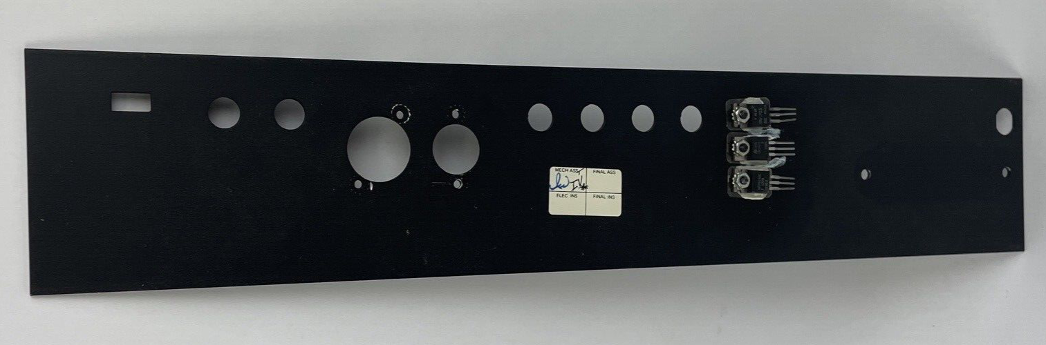 MXR Innovations Delay System II Model 151 Rear faceplate 1980’s Black NOS