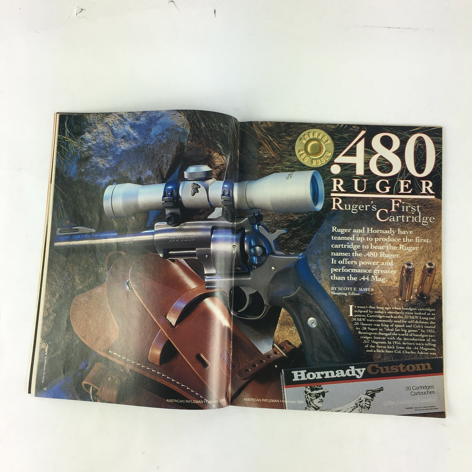 February 2001 American Rifleman Magazines The New .480 Ruger The Parker Gun .375