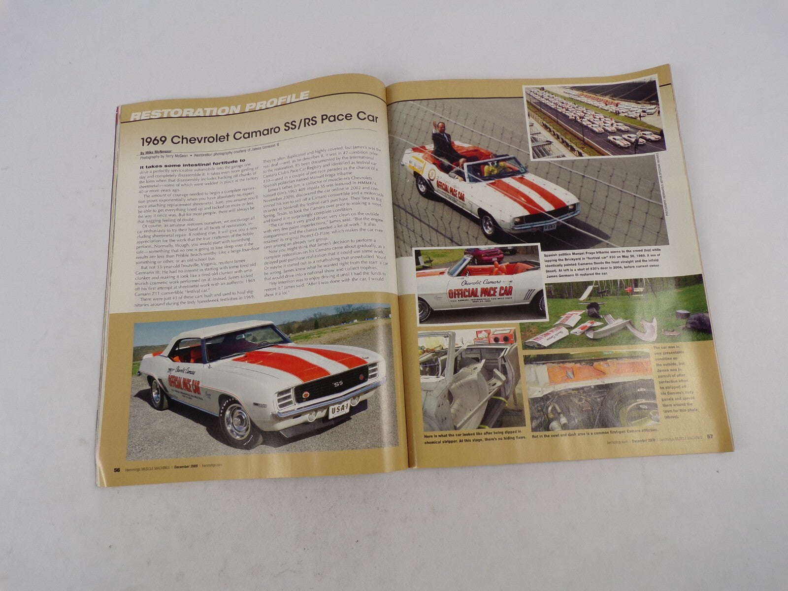 December 2009 Muscle Machines Magazine Brickyard Original The Restoration Of An