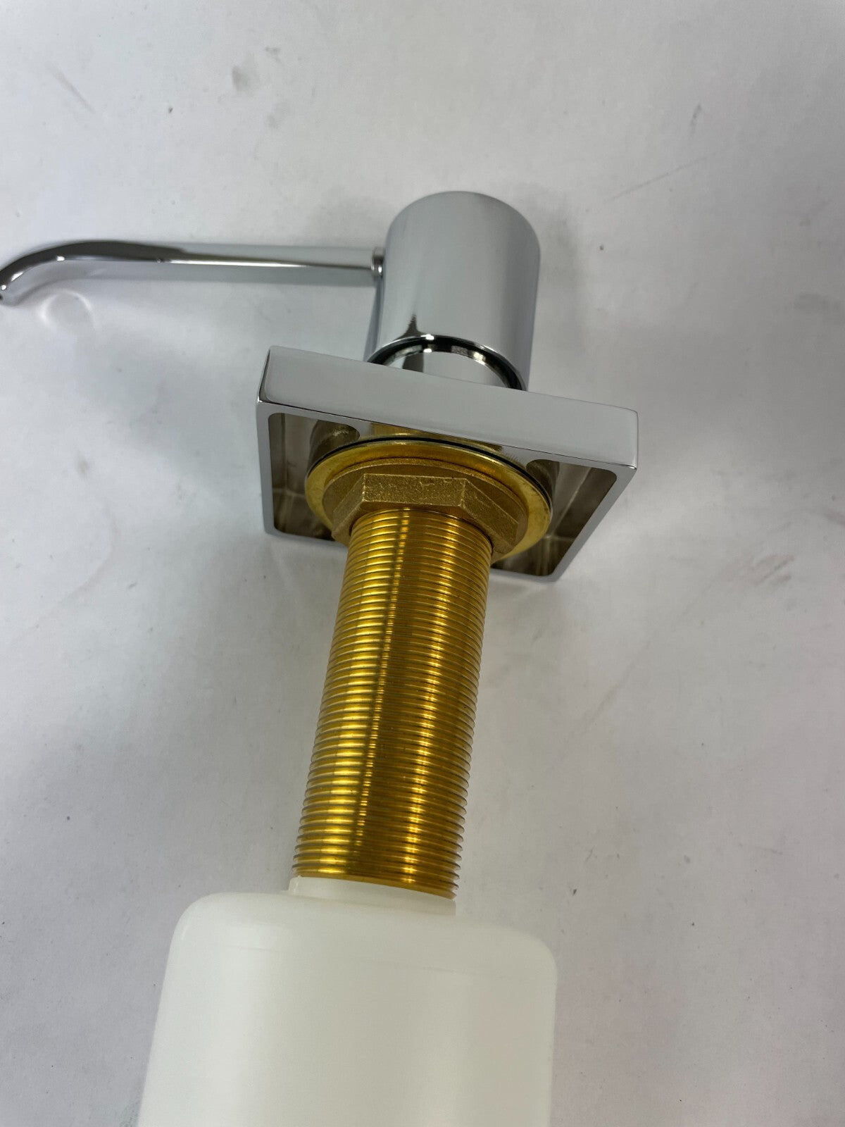 Rubinet deck mount soap dispenser polished chrome 9YSD5CH bathroom sink accessory