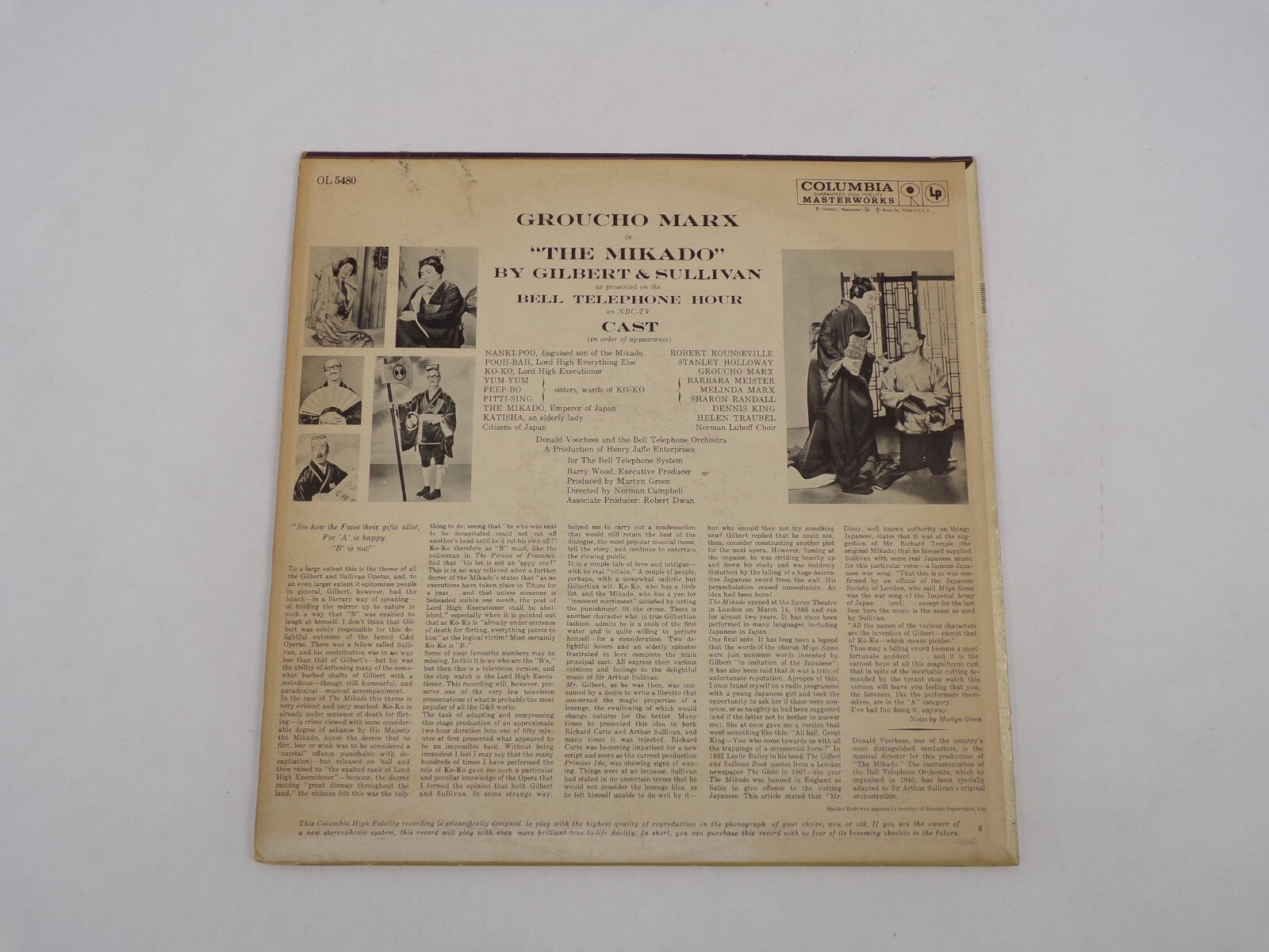 The Mikado Starring agaroucho Marx Music And Lyrics By Gilbert And Sullivan With