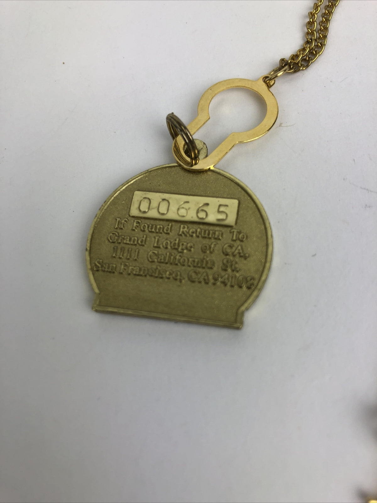 2002 California MASONS Freemason Building for the Future MASONIC PENDANT MEDAL