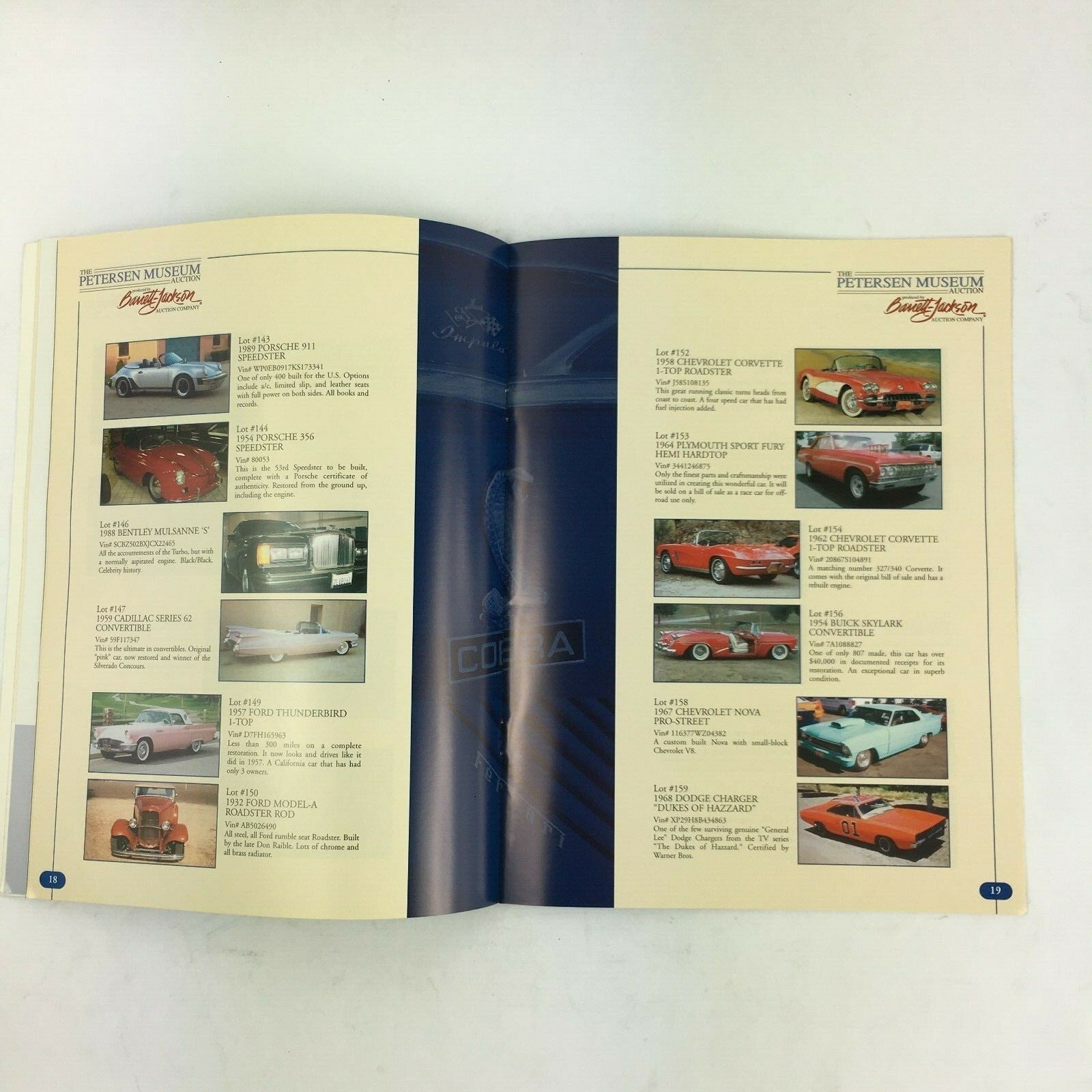 June 2001 Southern California's Car The Petersen Museum Auction Barrett Jackson