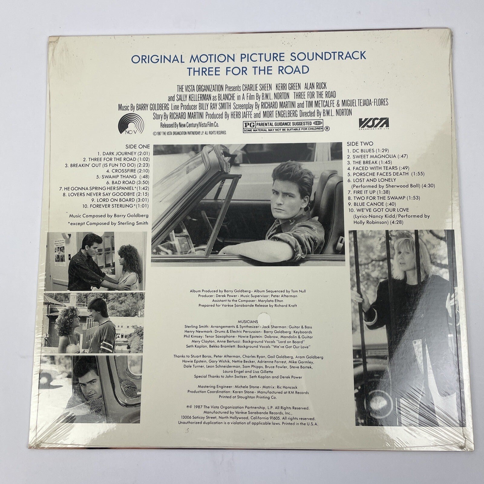 Three for the Road Original Soundtrack LP Vista Barry Goldberg - Charlie Sheen