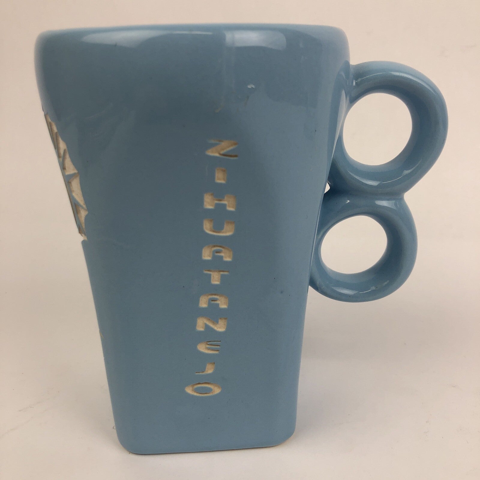 Mexico Ixtapa Zihuatanejo Baby Blue Sailfish Stoneware Coffee Mug Tea Cup RARE