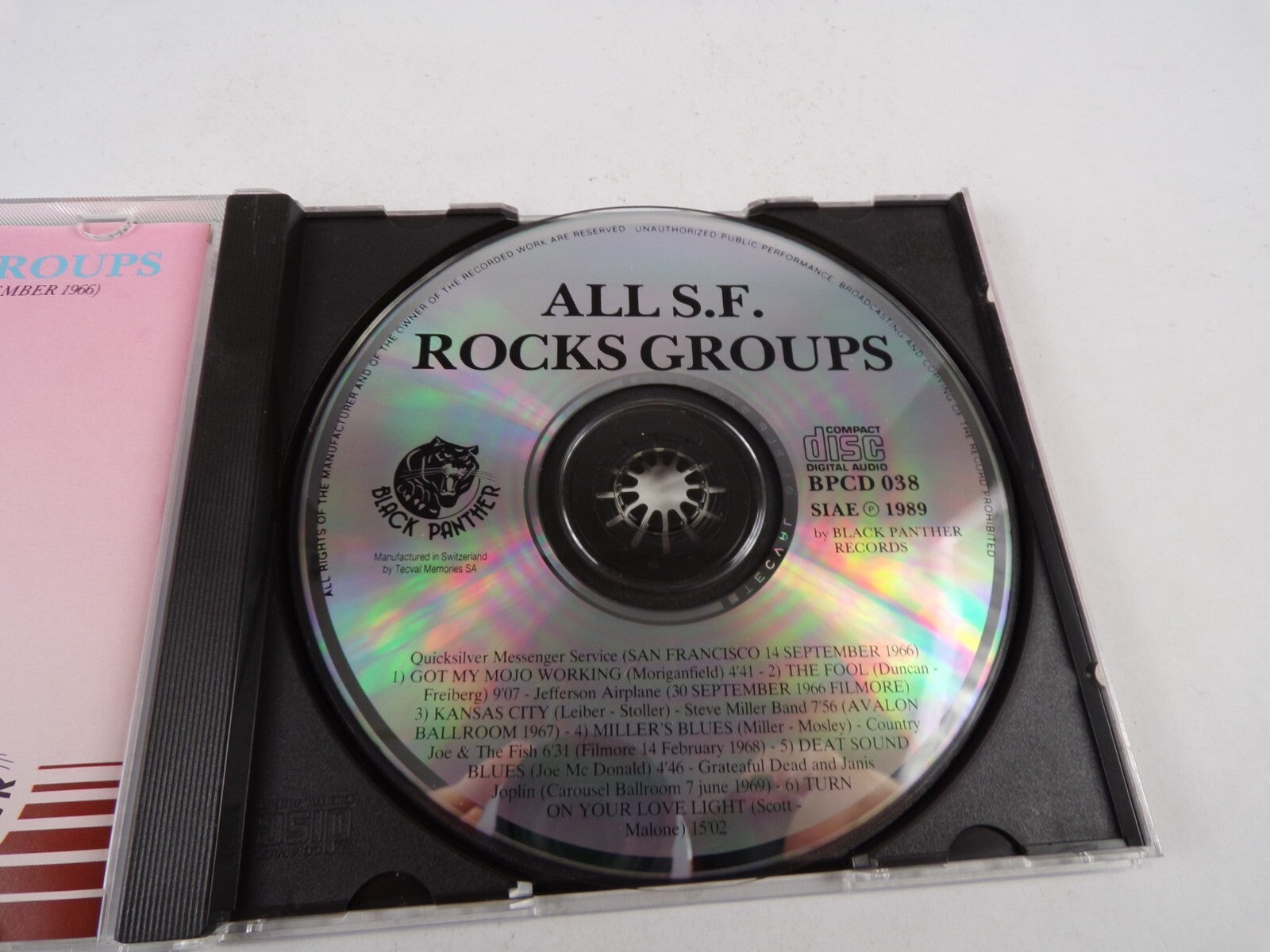 All S.F Rocks Groups Got My Mojo Working The Fool Kansas City Millers Blue CD#14