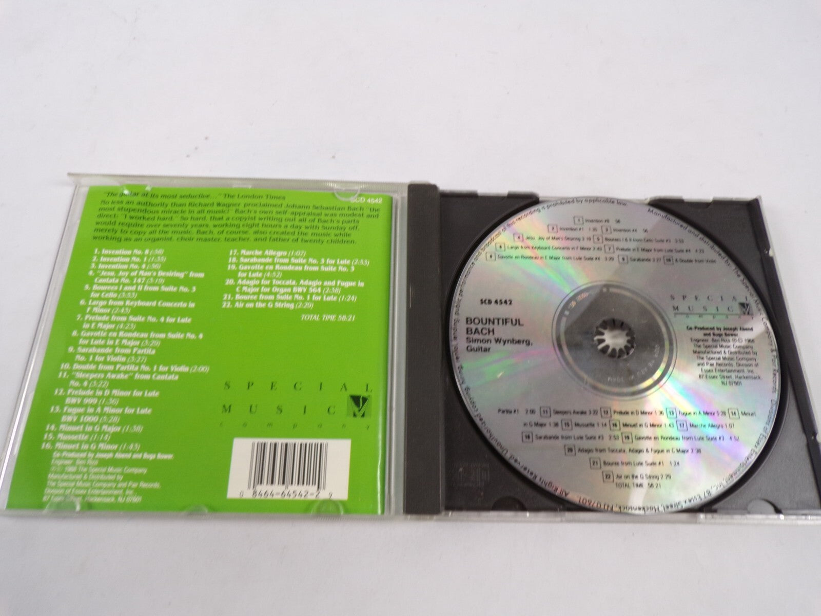 Bountiful Bach Simon Wynberg Guitar CD#43
