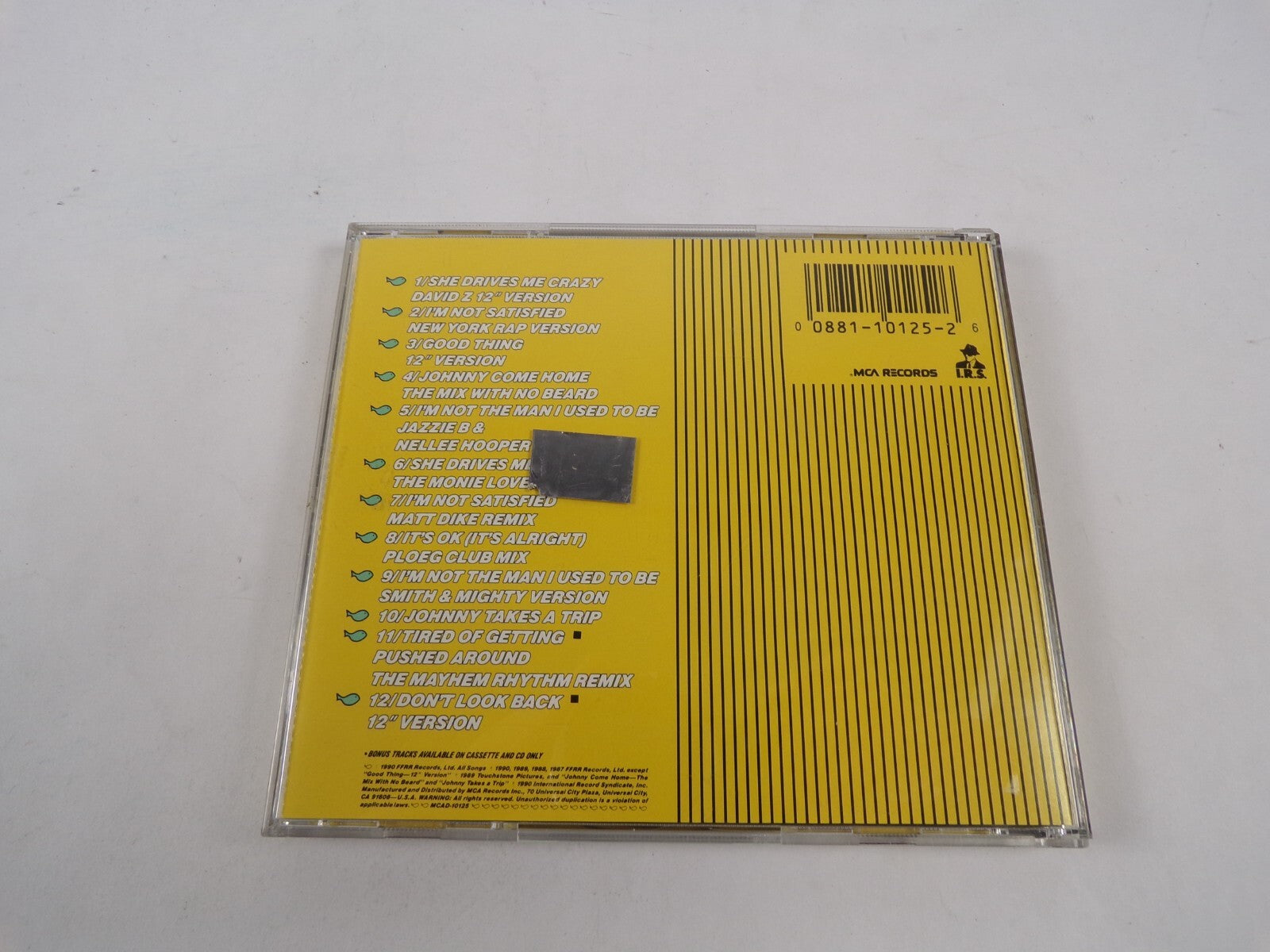 FYC The Raw & The Remix She Drives Me Crazy David Z 12 Version CD #40