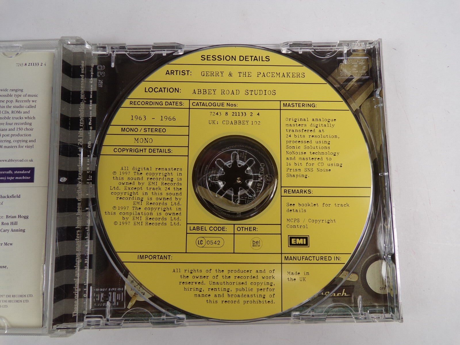 Gerry & The Pacemakers At Abbey Road 1963-1966 CD #12