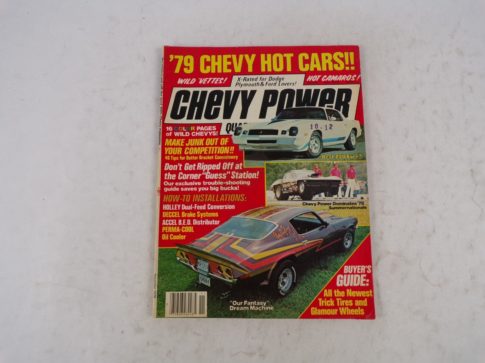 November 1978 Chevy Power '79 Chevy Hot Cars! Wild 'Vettes! Hot Camaros! X-Rated