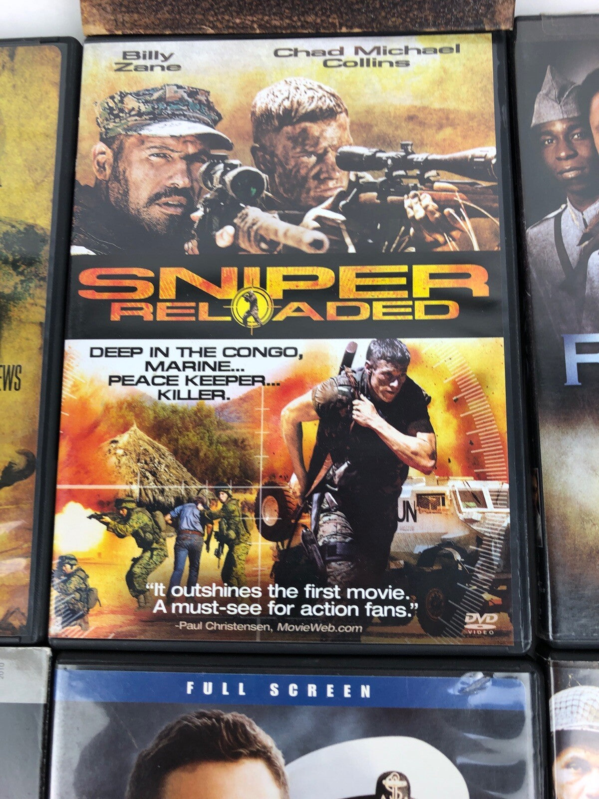 7 x War movie DVD lot Brother Fly Boys Pearl Harbor AnnapolisSniper Reload VGC