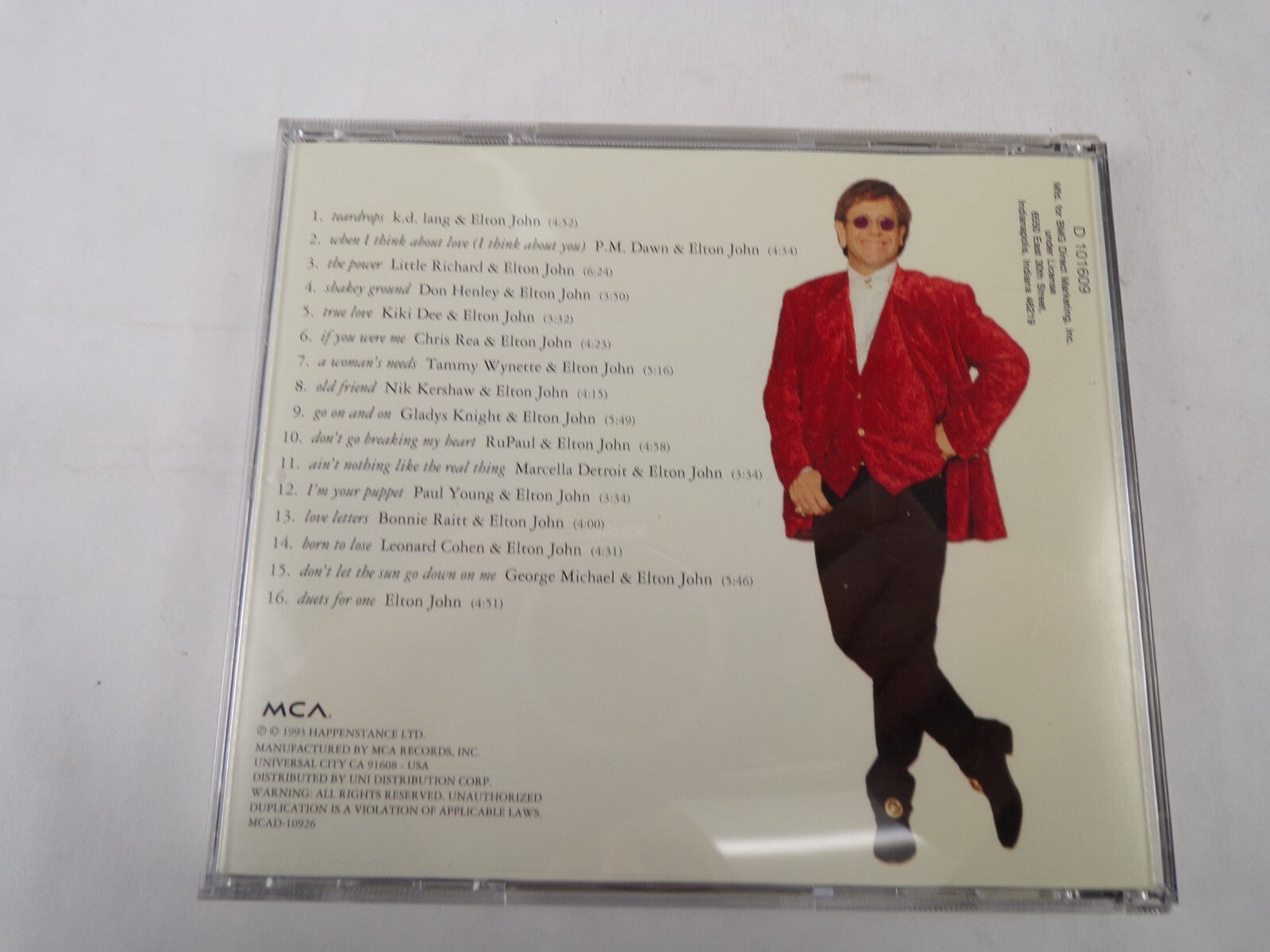 Elton John Duets When I Think About Love P.M Dawn Elton John Ducts For One CD#57