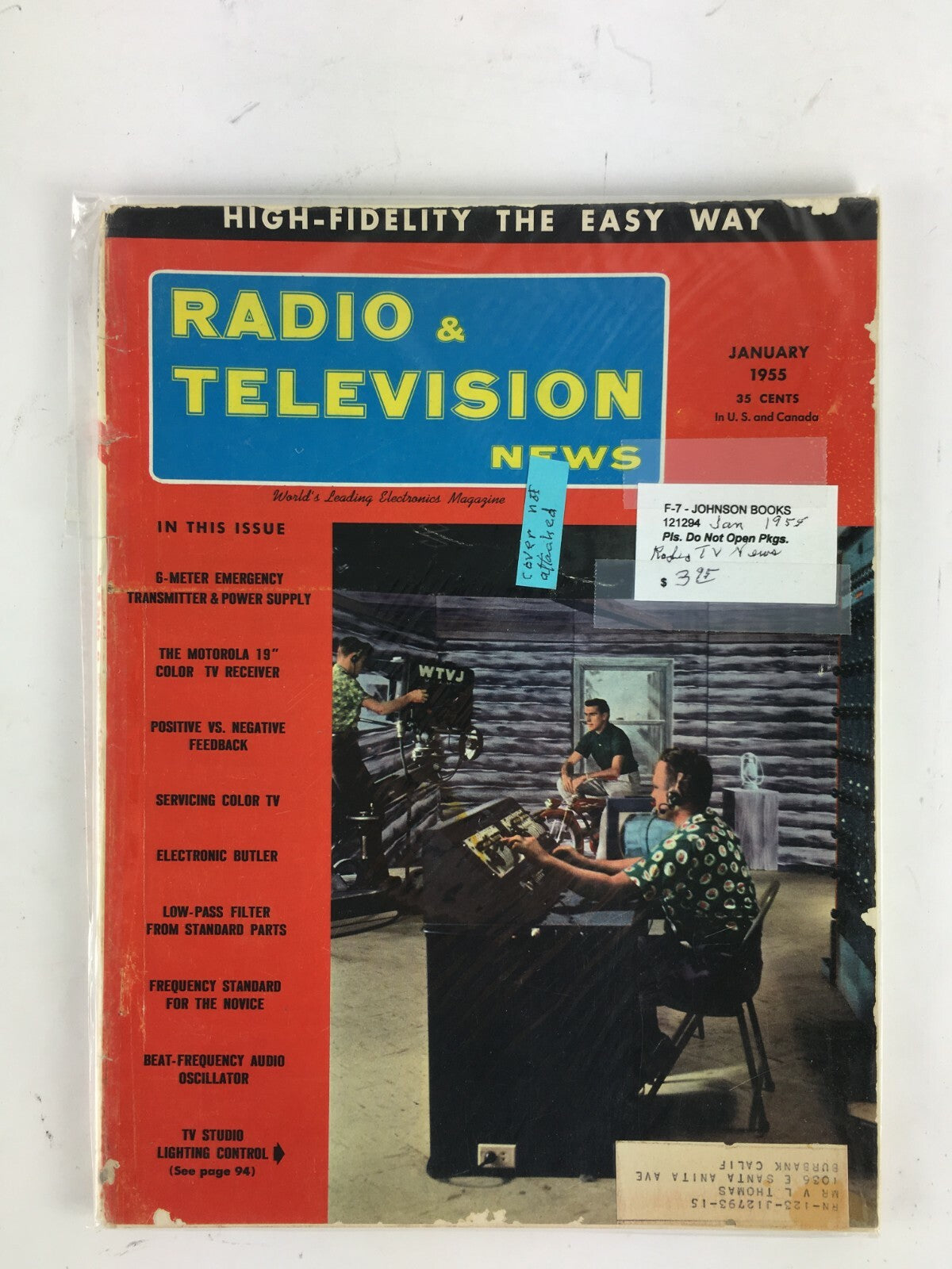 January 1955 Radio Television News Magazine Servicing Color Tv Electronic Butler