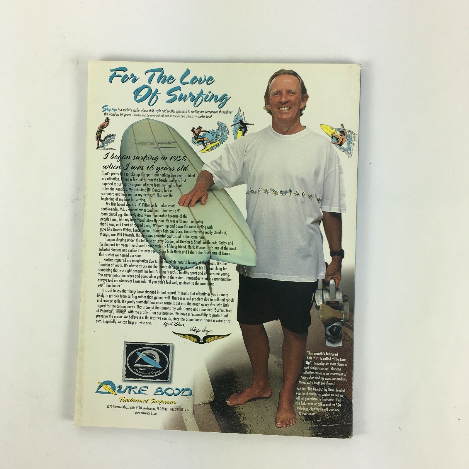 June 2000 Longboard Magazine Hawaii 2000 Butch Van Artsdalen Big-Wave Guns
