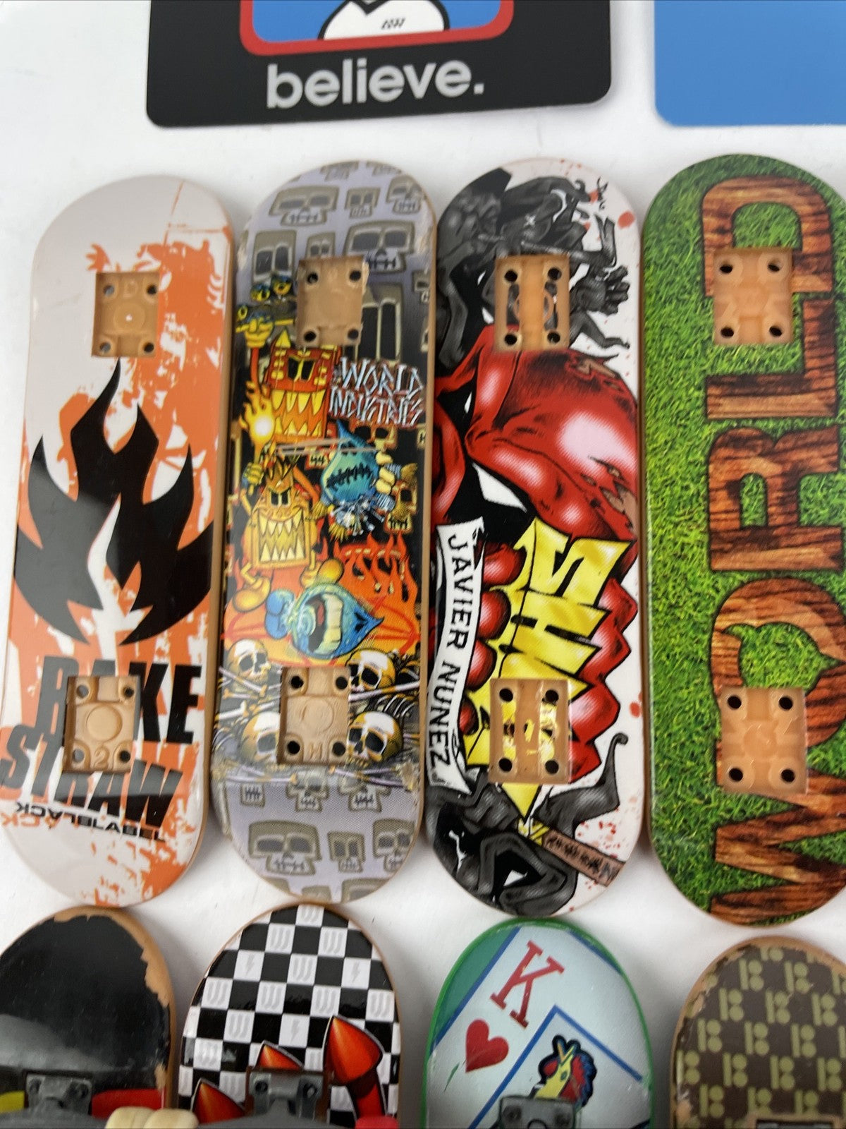Vintage Tech Deck Lot Skateboard Fingerboard Flip Fiberlight Blind BUNDLE LOT