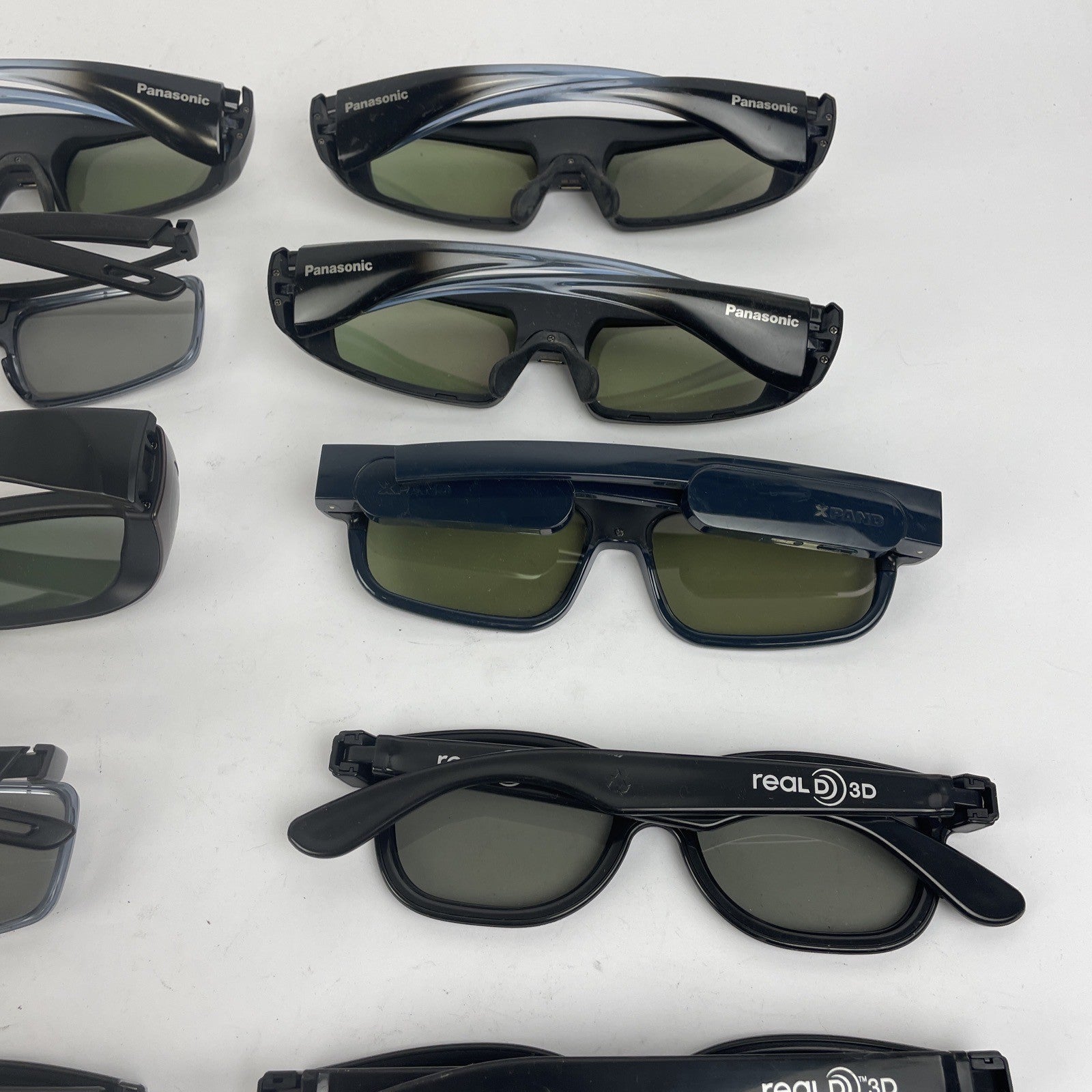 Lot of 14 Pairs 3D Full HD Glasses Including Panasonic TY-EW3D2L TY-EW3D3M +++