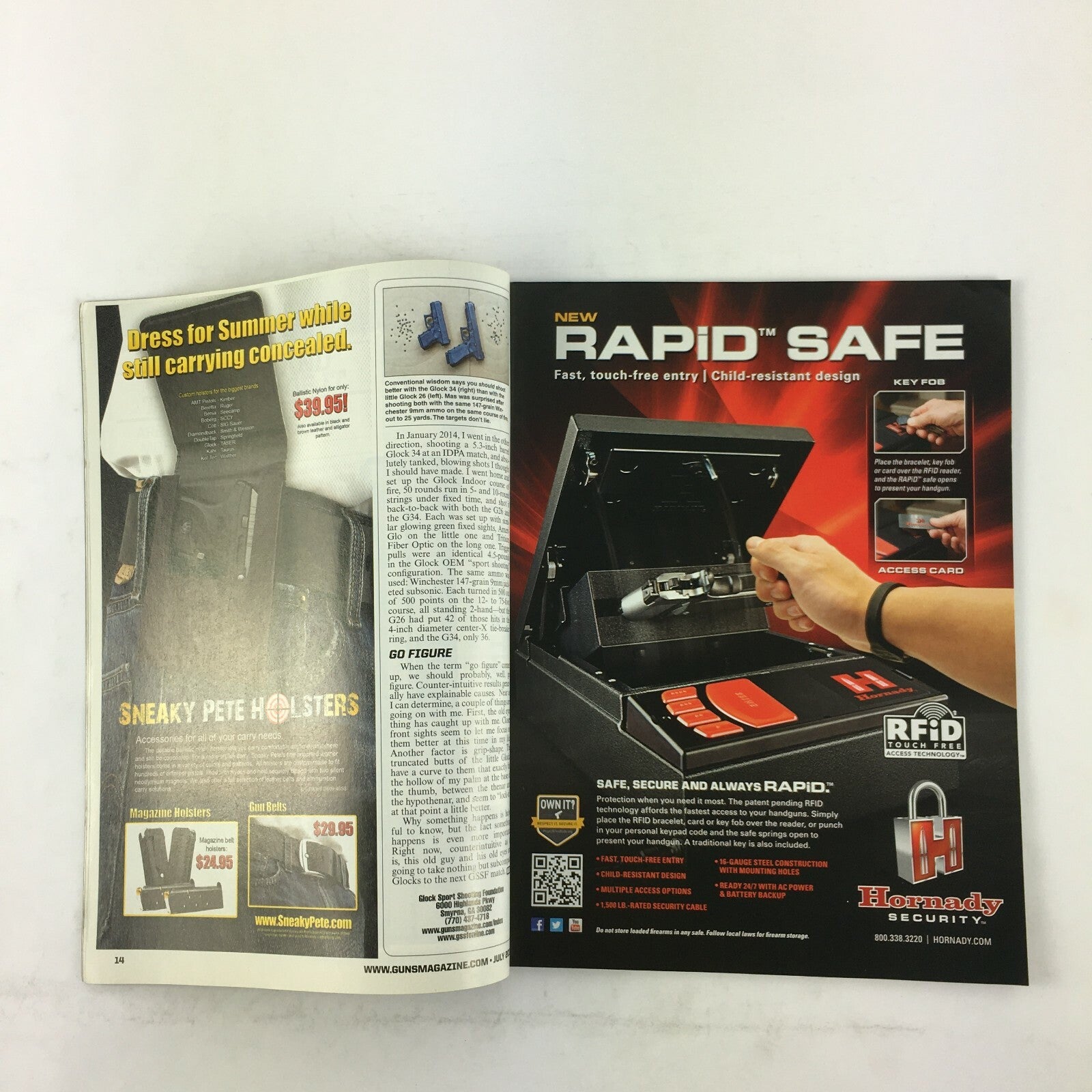 July 2014 Guns Magazine Mossberg 12-Gauge Taurus Tracker .44 MAG .22 HI-Power