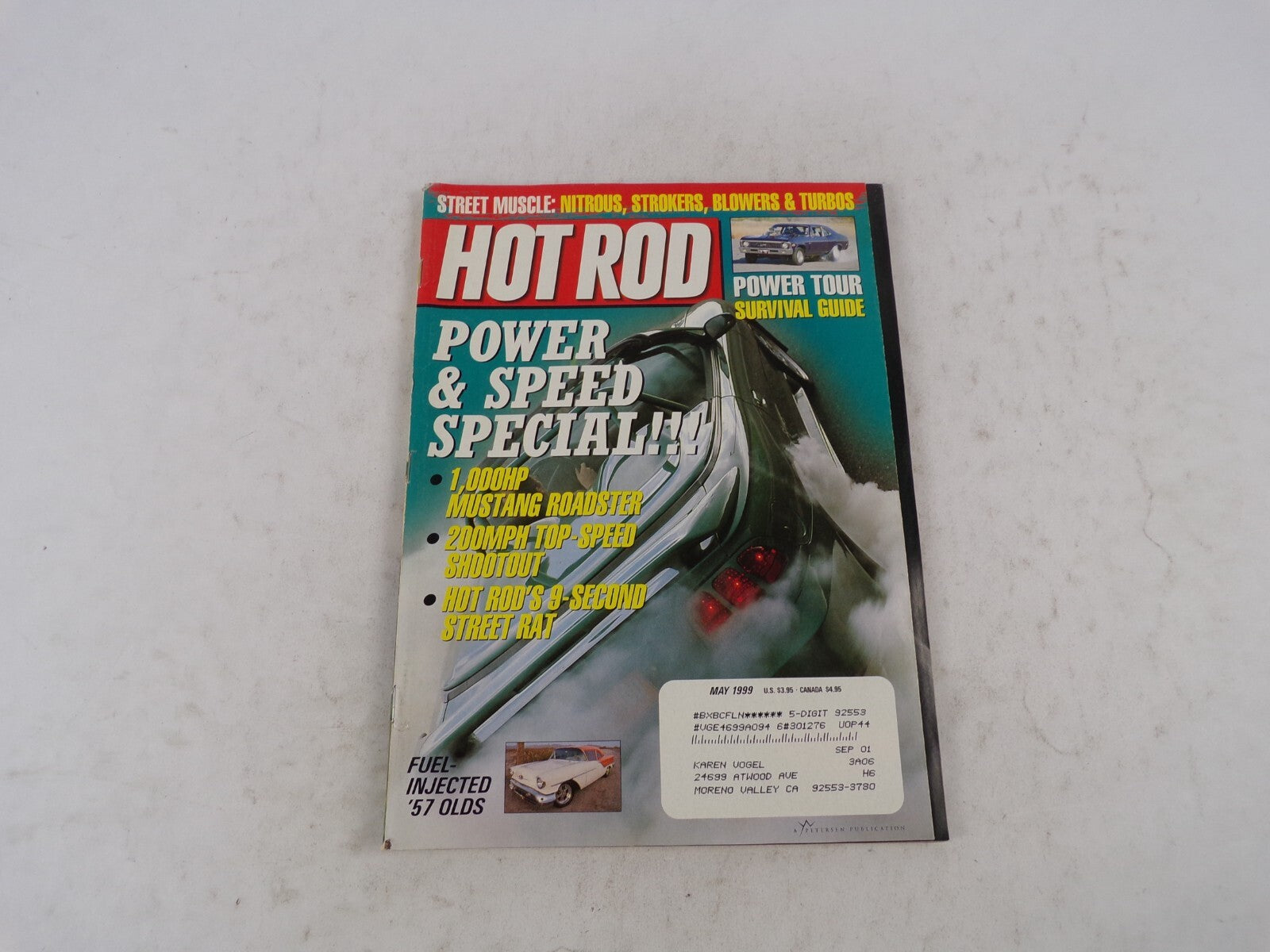May 1999 Hot Rod Power & Speed Special!! 1,000HP Mustang Roadster 200MPH Top-Spe