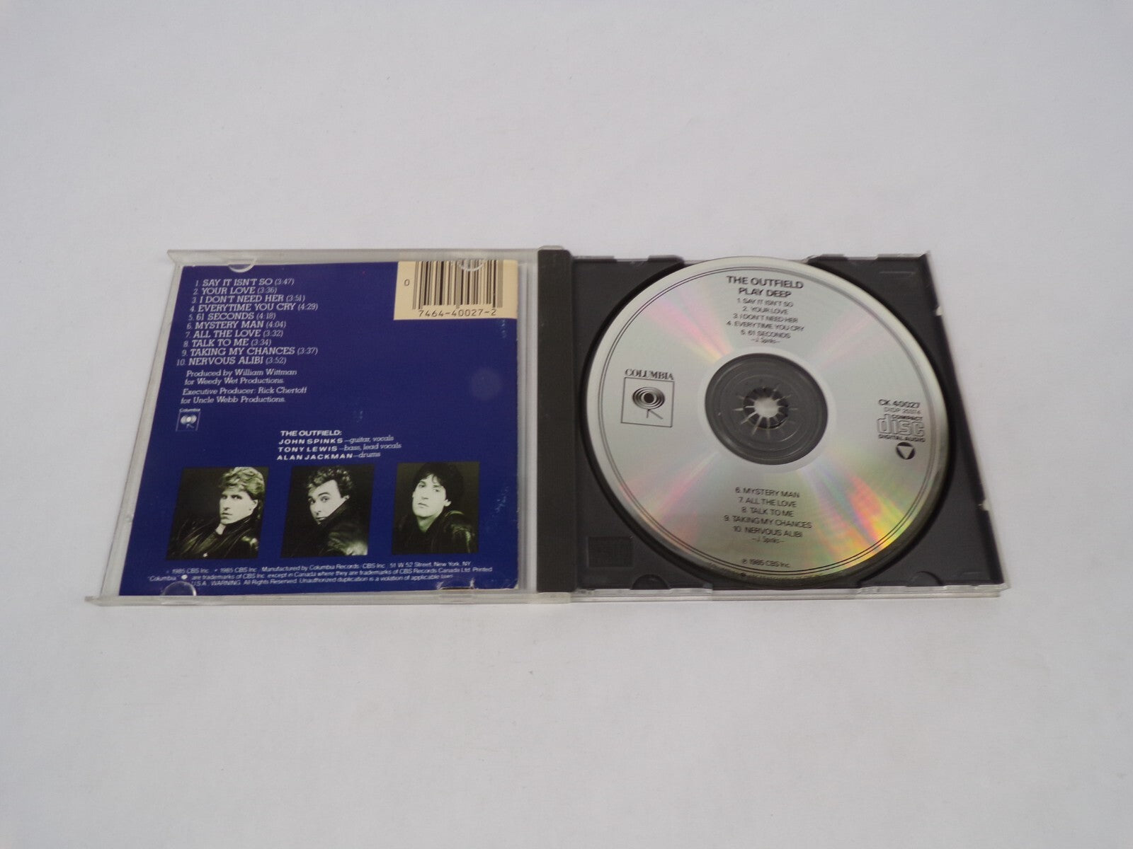 The Outfield Play Deep Say It Isn't So Your Love 61 Seconds All The Love CD#63