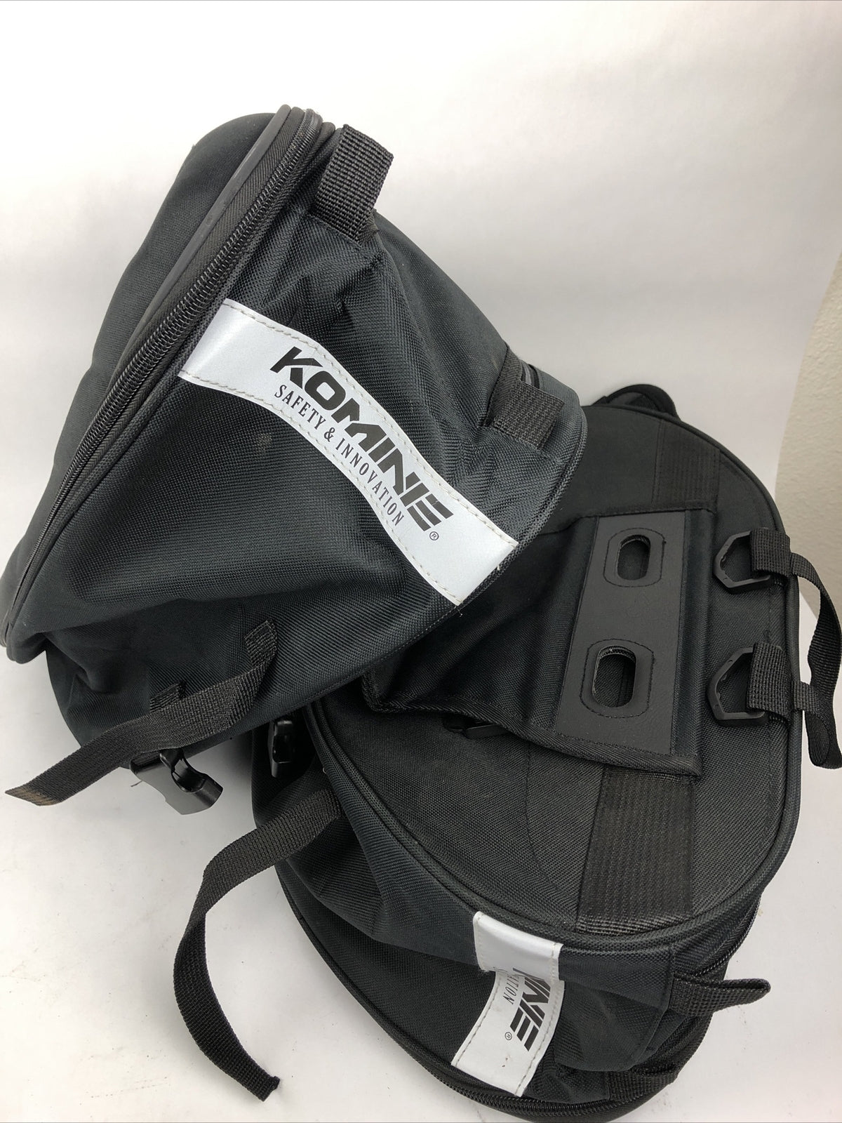 Komine SA-212 Molded Motorcycle Expanding Saddle Bag EXP