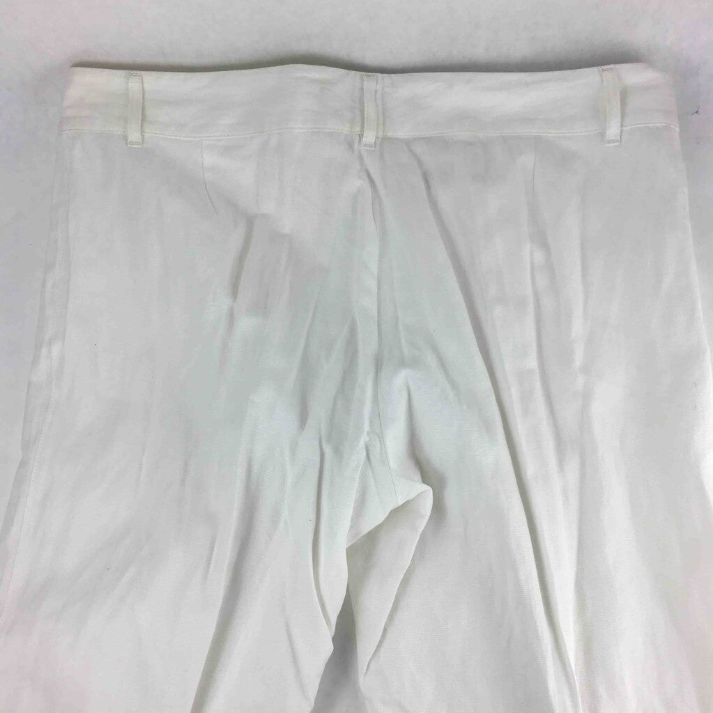 Just Cavalli Mens Dress Pants White Lined Flat Front Zipper Fly Welt Pockets 54