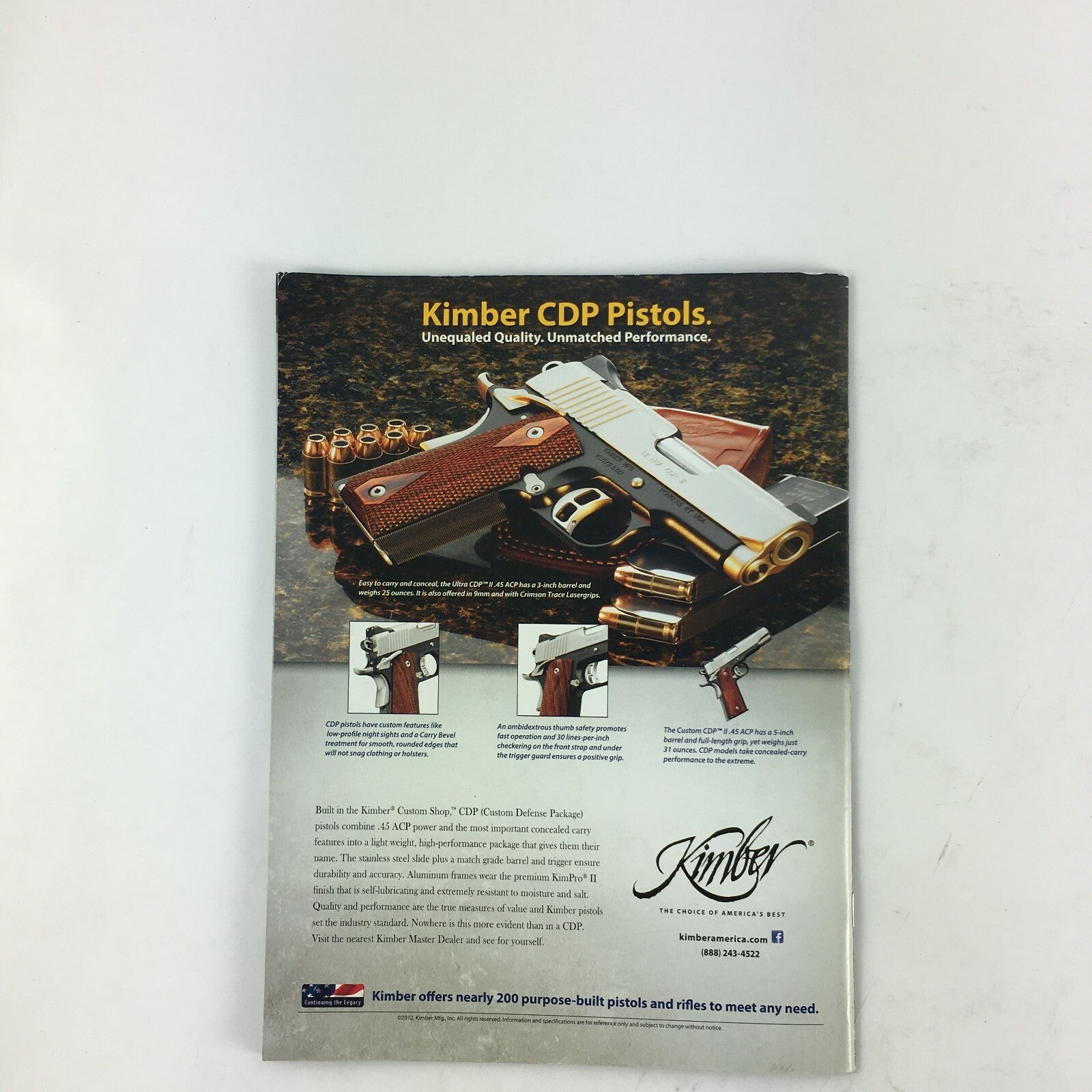 November 2012 Guns & Ammo Magazine Pistol To Carbine Springfield 03 Simpson .17s