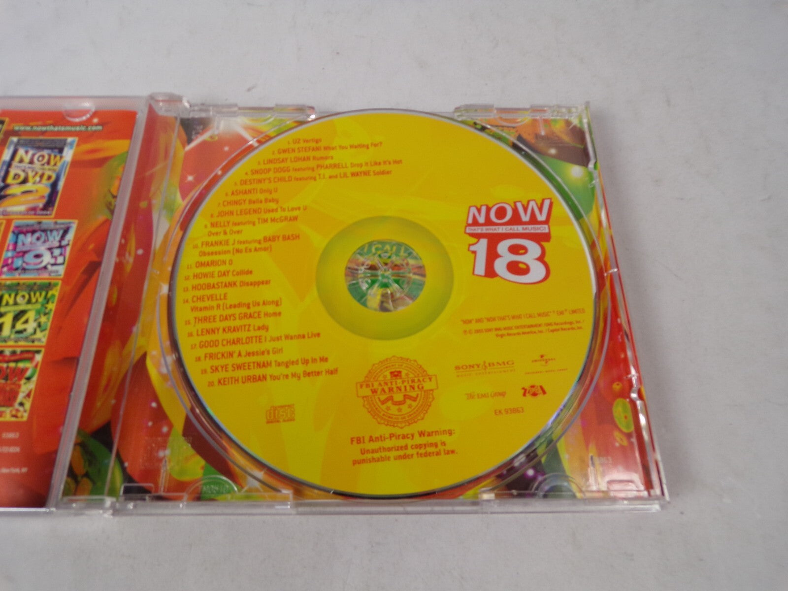 Now 18 That's What I Call Music! 20 Chart-Topping Hits! U2 Gwen Stefani CD#62